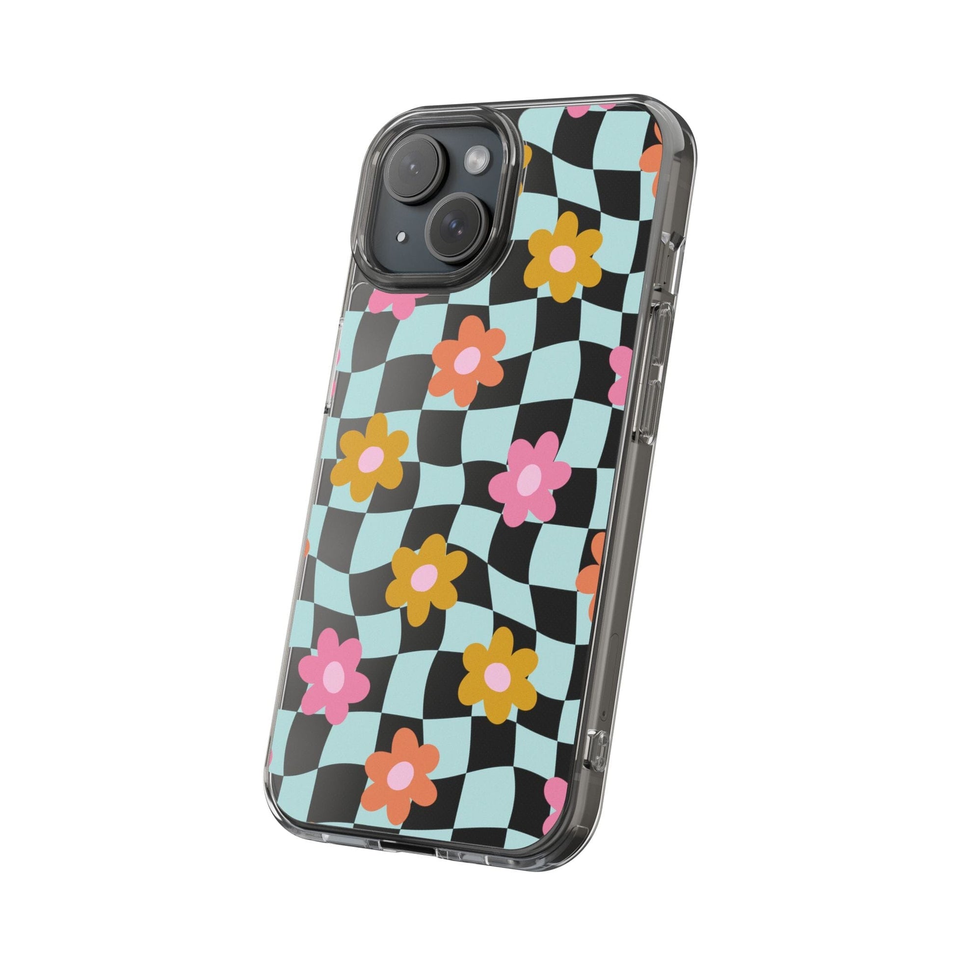 Cute Coconut Girl iPhone Cases • Colorful Floral Clear Phone Case Designed to fit Most iPhone and Samsung Models Phone Case Printify