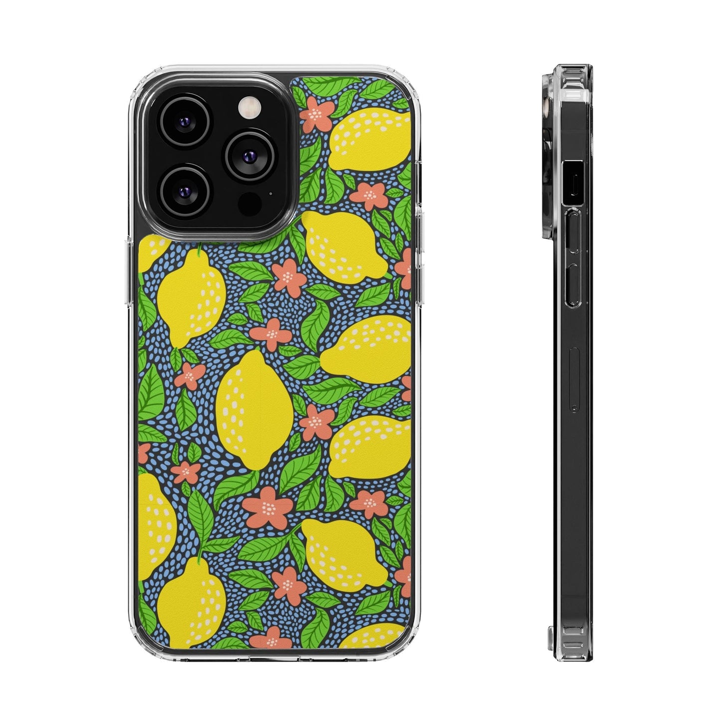 Clear iPhone 16 Pro Phone Case, Lemon Citron Coquette Phonecase • Designed to fit Most iPhone and Samsung Models Phone Case Printify iPhone 14 Pro Max Without gift packaging