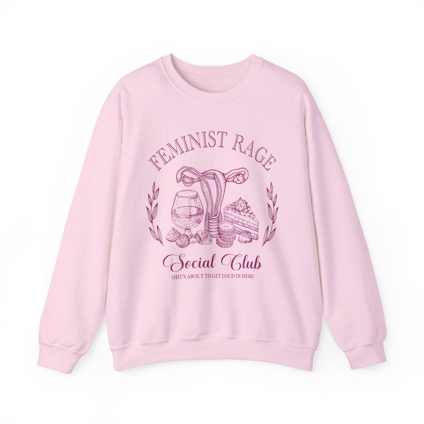 Feminist Shirts ~ Feminist Rage Social Club Sweatshirt Sweatshirt Printify