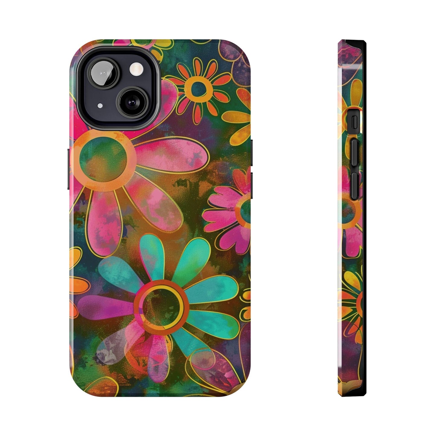 70s Retro Daisy Phone Case • Impact Resistant Cases Designed to fit Most iPhone and Samsung Phones Phone Case Printify iPhone 13