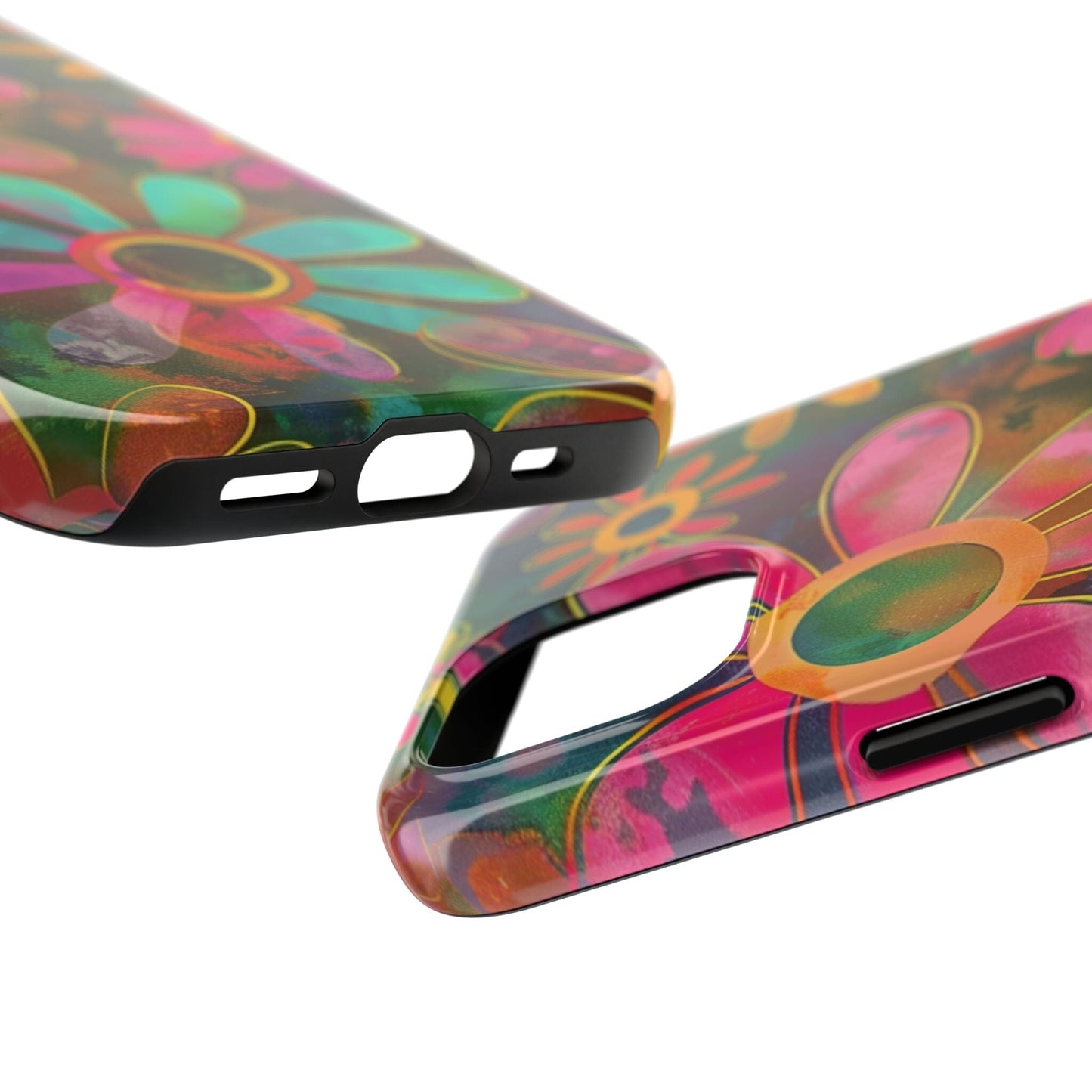 70s Retro Daisy Phone Case • Impact Resistant Cases Designed to fit Most iPhone and Samsung Phones Phone Case Printify