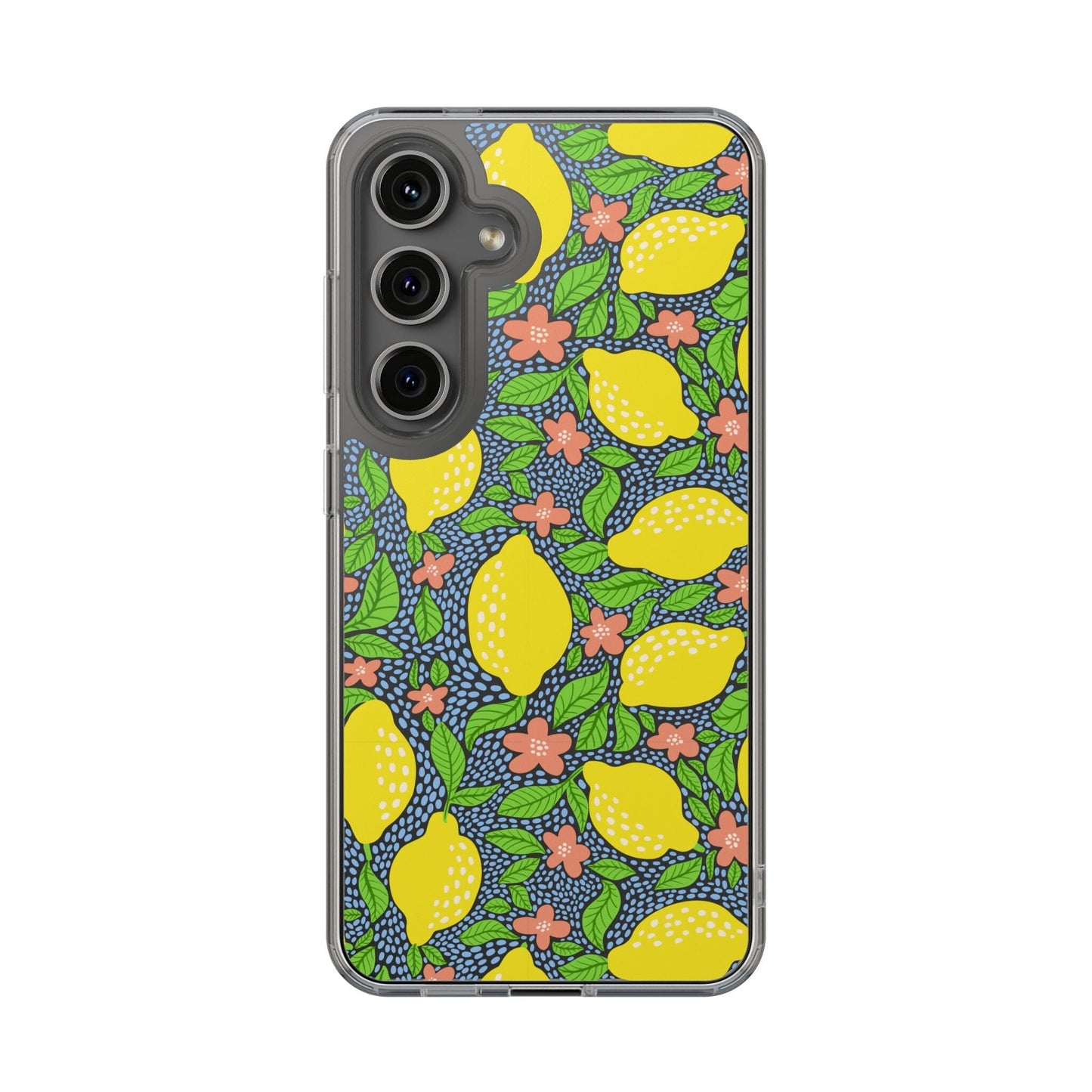 Clear iPhone 16 Pro Phone Case, Lemon Citron Coquette Phonecase • Designed to fit Most iPhone and Samsung Models Phone Case Printify Samsung Galaxy S24 Without gift packaging