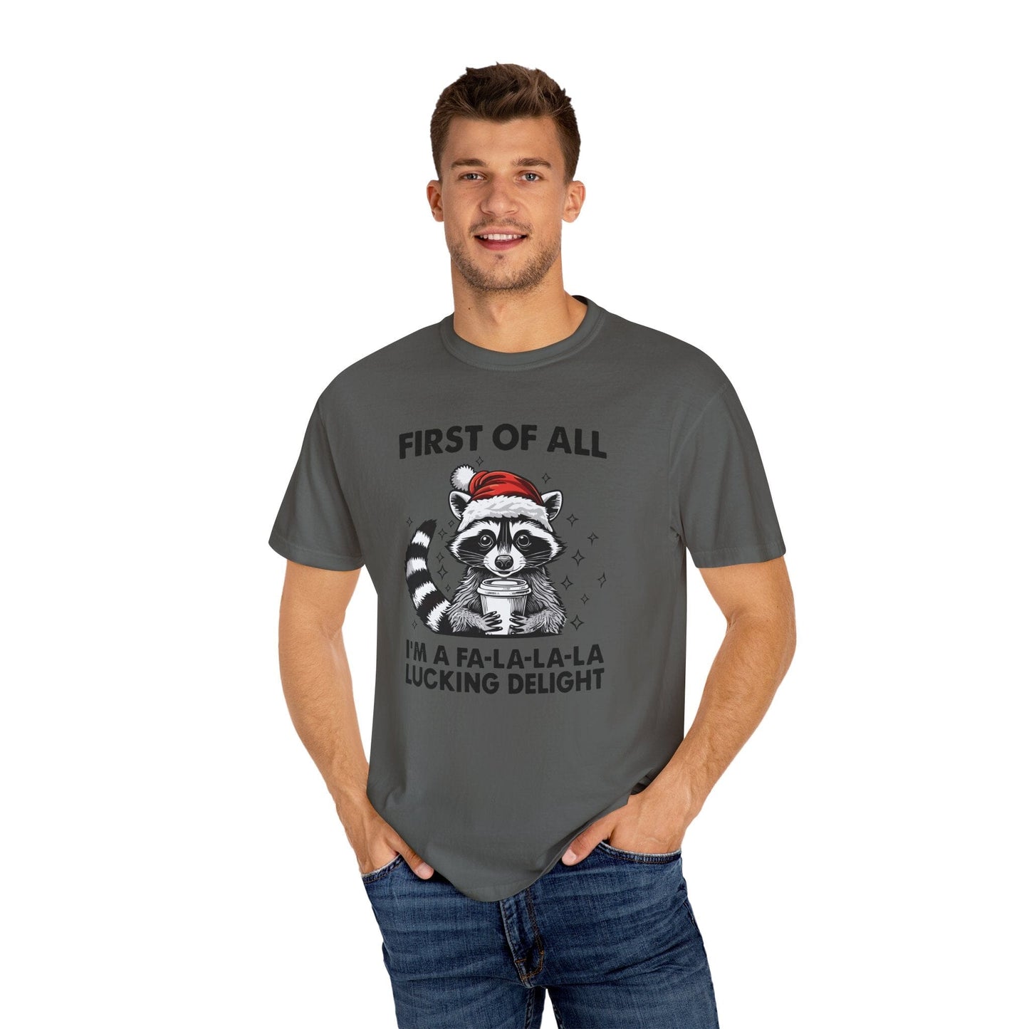 Raccoon Shirt, I'm A Delight Christmas Shirt, T-Shirt Printify