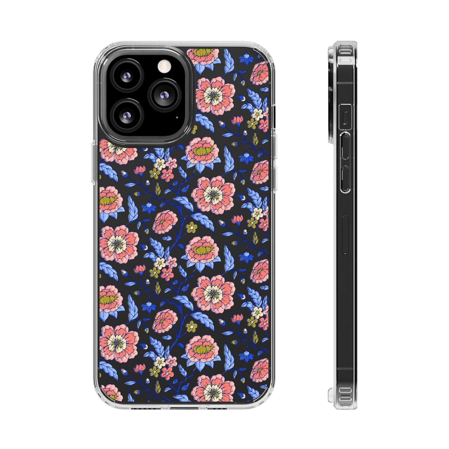 Clear Phone Case, iPhone 16 Pro Max Case, Chinoiserie Toile – Compatible with Most iPhone and Samsung Models Phone Case Printify iPhone 13 Pro Max Without gift packaging
