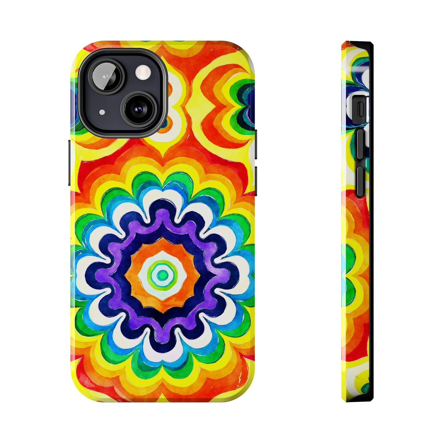 Vibrant Mandala Phone Case • Designed to Fit Most iPhone and Samsung Models Phone Case Printify iPhone 13 Mini