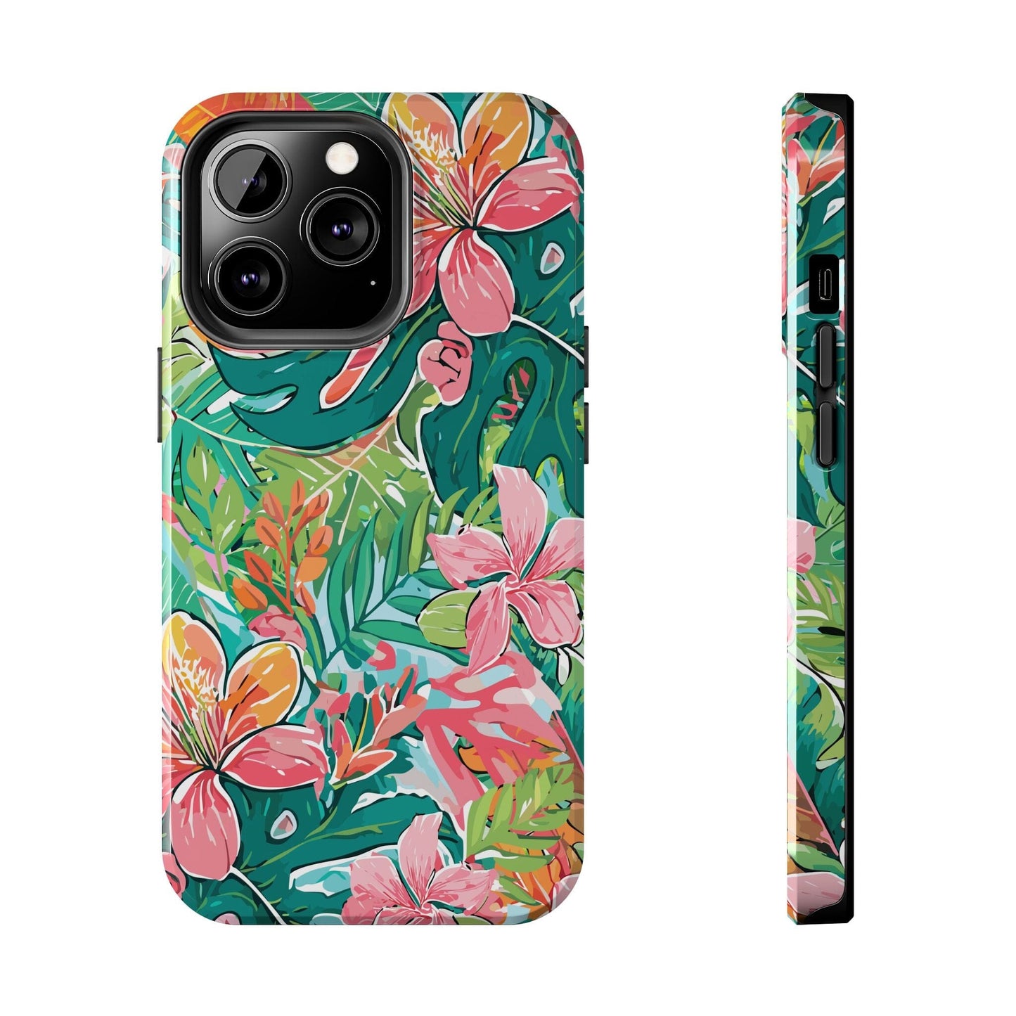 Tropical Brights Floral iPhone 16 Phone Cases • Designed to fit most iPhone and Samsung Models Phone Case Printify iPhone 13 Pro