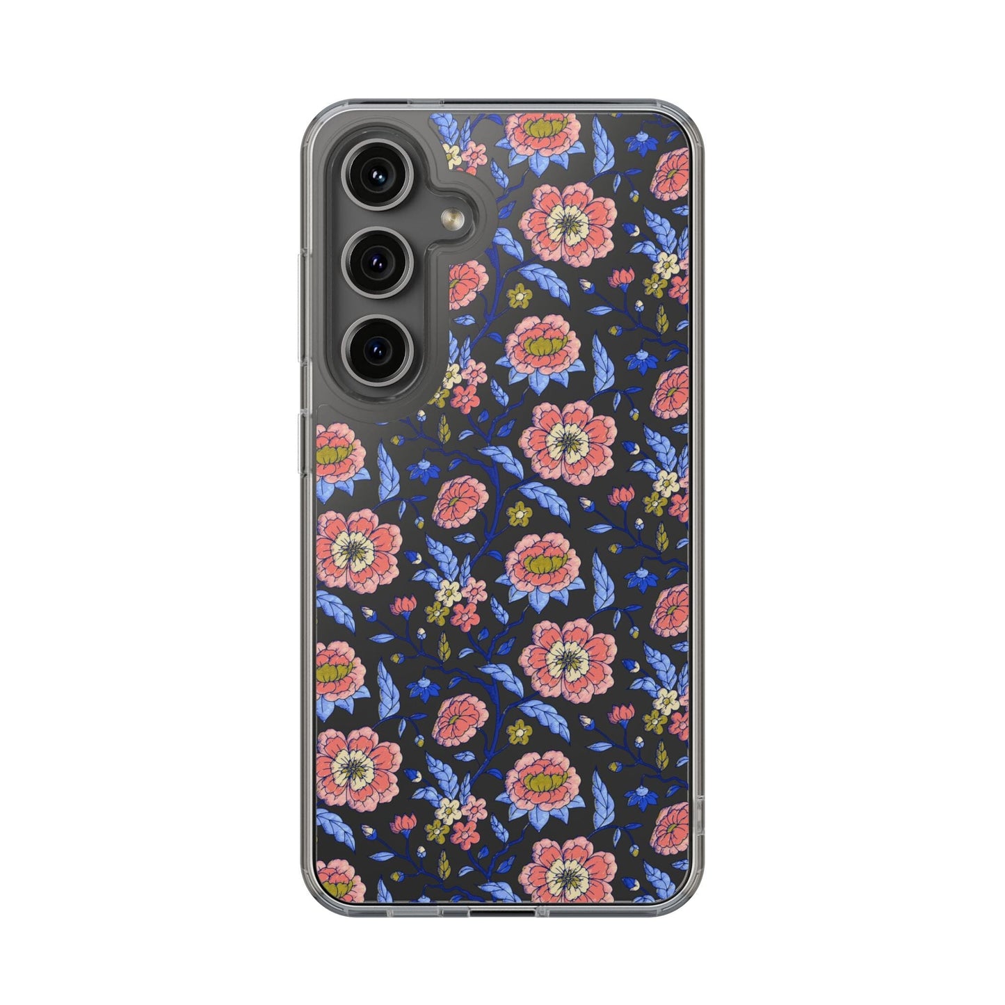 Clear Phone Case, iPhone 16 Pro Max Case, Chinoiserie Toile – Compatible with Most iPhone and Samsung Models Phone Case Printify Samsung Galaxy S24 Without gift packaging