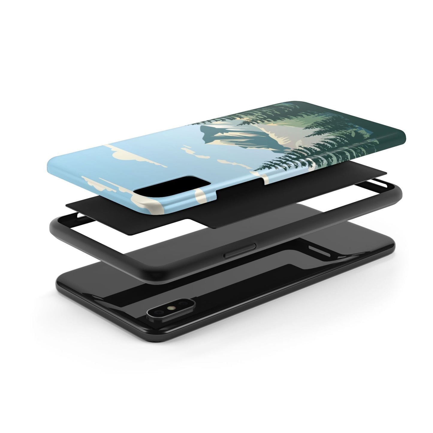 Tough Phone Cases • The Mountains Are Calling Phone Cases Designed to fit iPhone and Samsung Phone Case Printify iPhone X