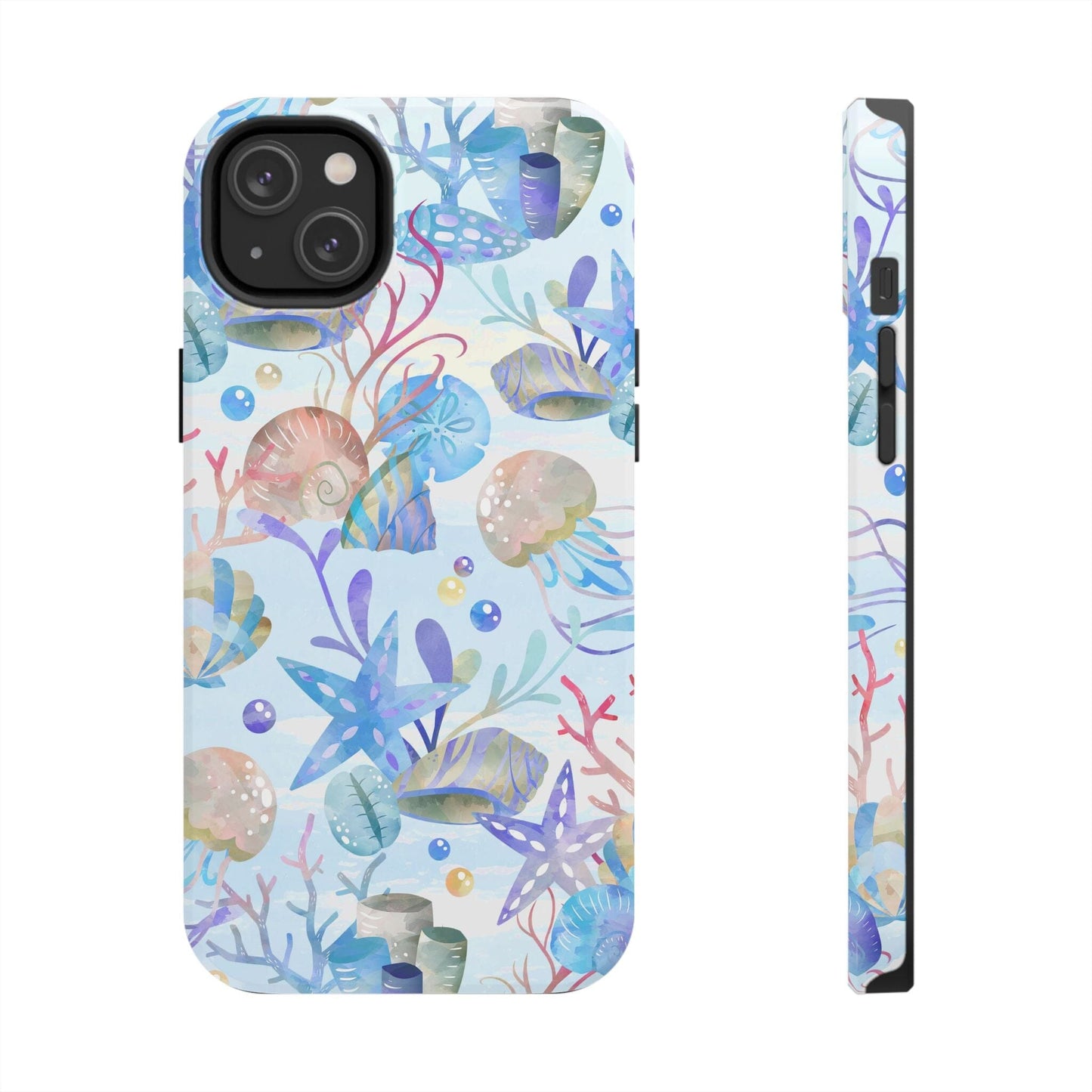 Vintage Seashell Phone Case • Beachy Summer Vibes Phone Case, Ocean Inspired Style fits most iPhone and Samsung Phones Phone Case Printify iPhone 14 Plus
