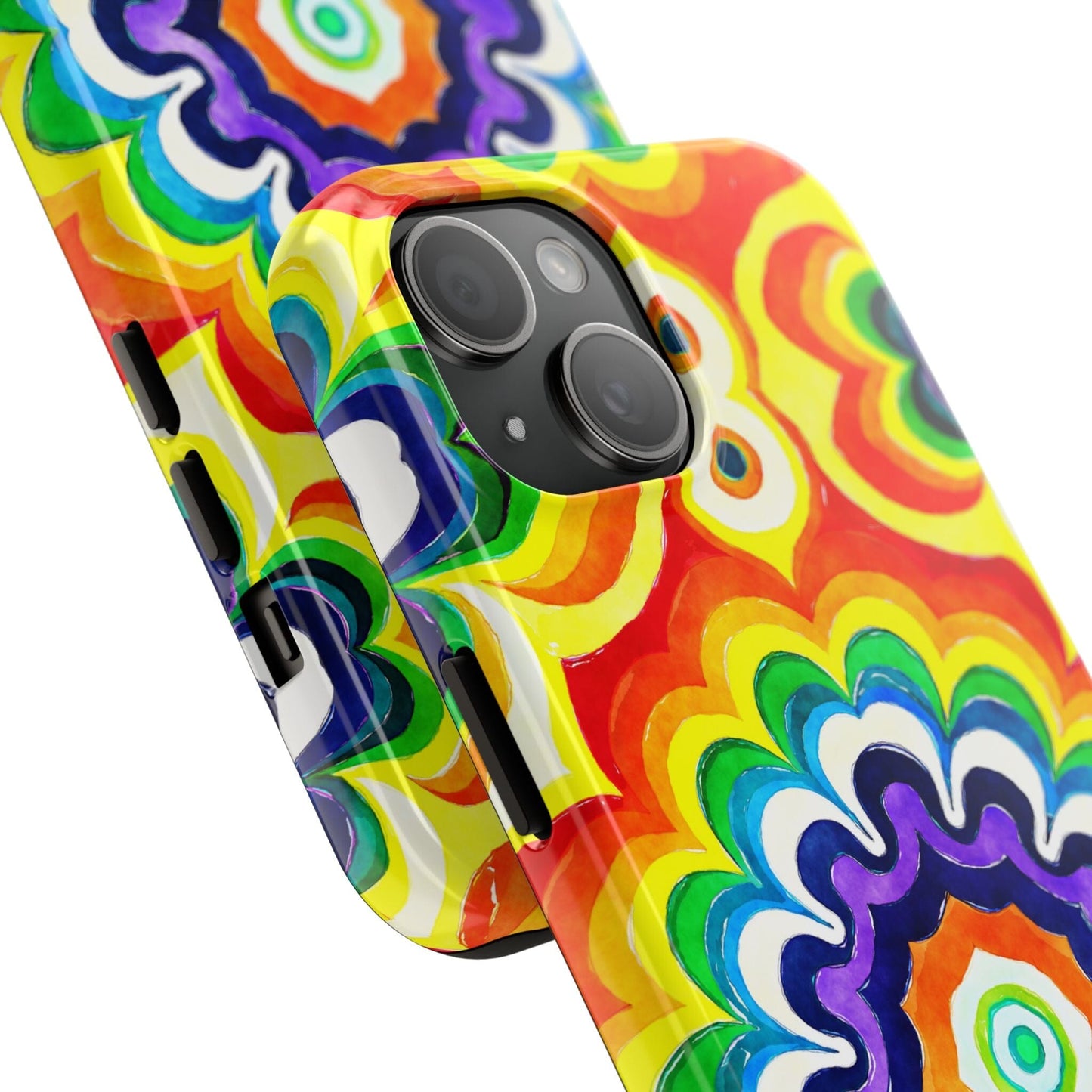Vibrant Mandala Phone Case • Designed to Fit Most iPhone and Samsung Models Phone Case Printify