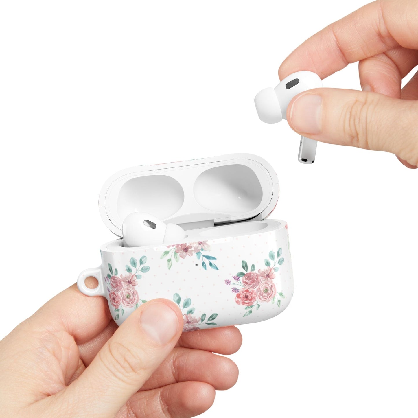 Coquette AirPods Case Cover, Grandmacore Floral Ear Bud Case • Cute Phone Accessories Accessories Printify AirPods Pro Gen 2 White Glossy