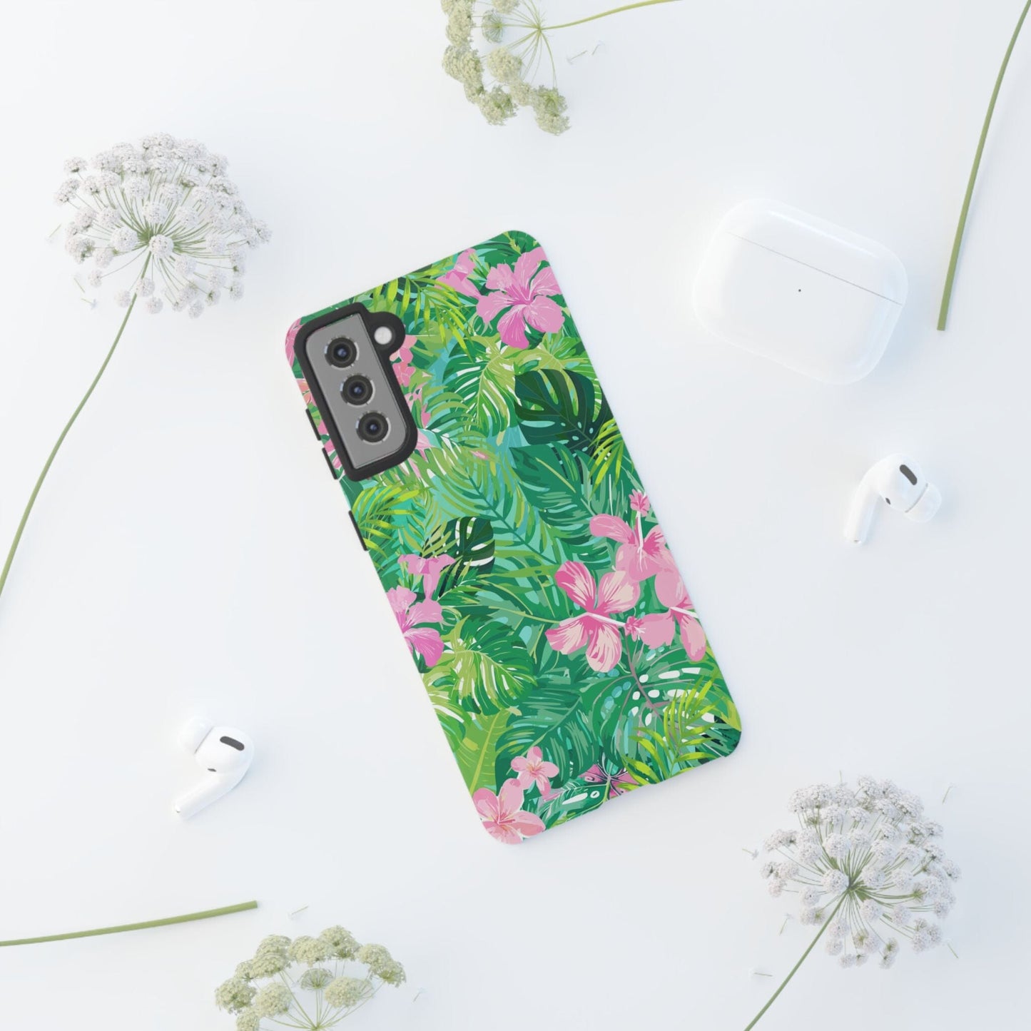 Tropical Pink Phone Case • Designed to Fit Most iPhone, Samsung and Google Models Phone Case Printify