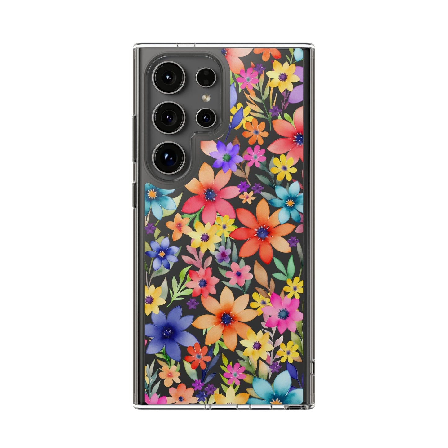 iPhone 16 Pro Case, Clear Phone Case, Flower Phone Case s24 Ultra Case, Cute Phonecase, Coquette Phone Case Phone Case Printify Samsung Galaxy S24 Ultra Without gift packaging