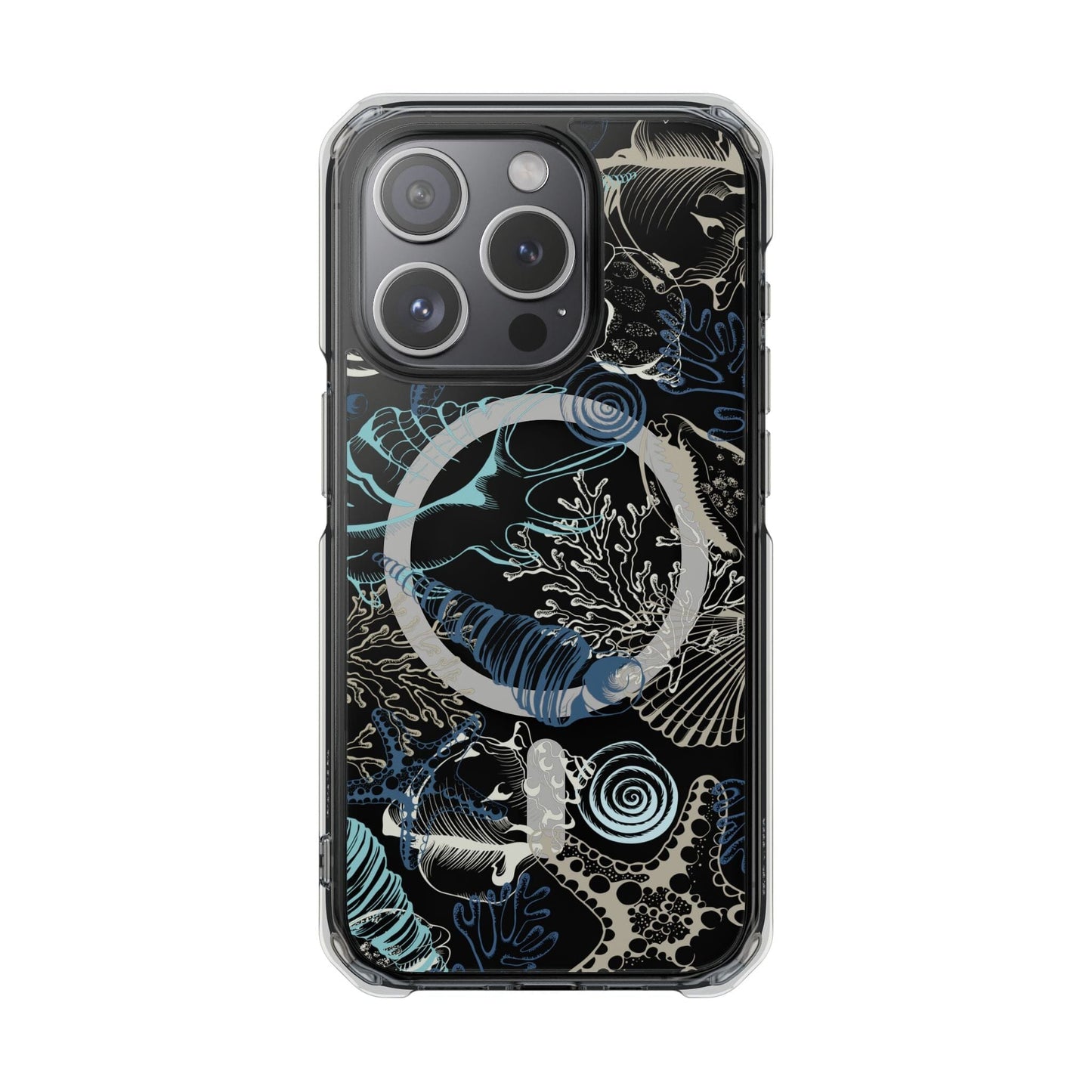 Mag Safe Clear Seashell Phone Case • Fits most iPhones Phone Case Printify iPhone 15 Pro
