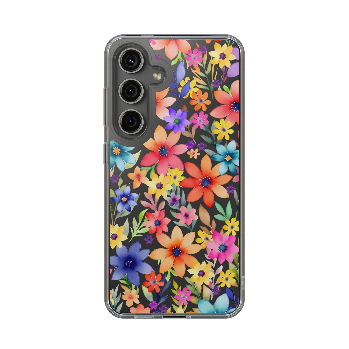 iPhone 16 Pro Case, Clear Phone Case, Flower Phone Case s24 Ultra Case, Cute Phonecase, Coquette Phone Case Phone Case Printify Samsung Galaxy S24 Without gift packaging