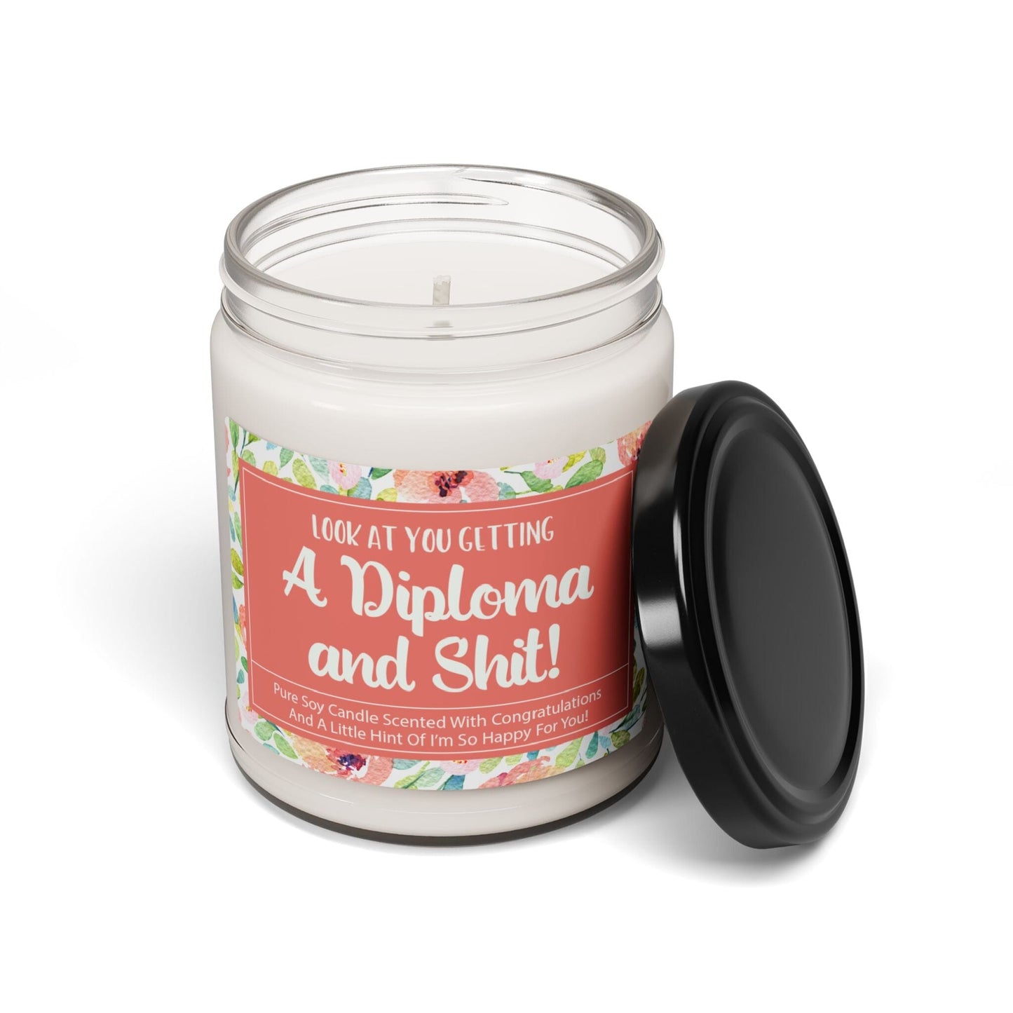 Best Friend You Did It Graduation Gift ~ Congratualtions Candle for Graduate Home Decor Printify Clean Cotton 9oz