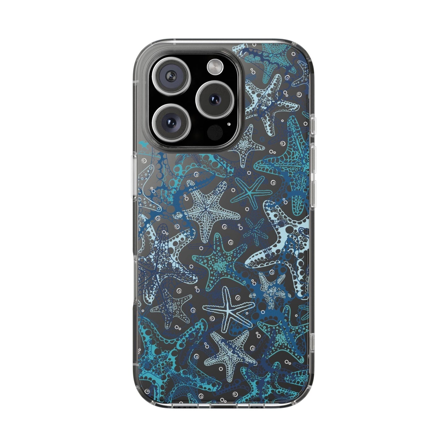 Starfish Clear Phone Cases, Summer Ocean Inspired Phone Cases Compatible with most iPhone and Samsung Models Phone Case Printify iPhone 16 Pro