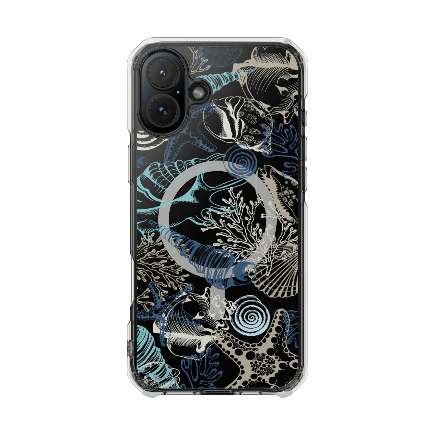 Mag Safe Clear Seashell Phone Case • Fits most iPhones Phone Case Printify iPhone 16 Plus