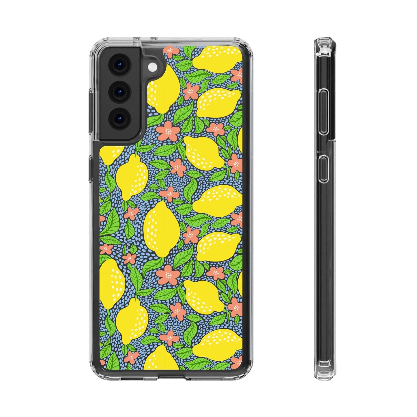 Clear iPhone 16 Pro Phone Case, Lemon Citron Coquette Phonecase • Designed to fit Most iPhone and Samsung Models Phone Case Printify Samsung Galaxy S21 Plus Without gift packaging