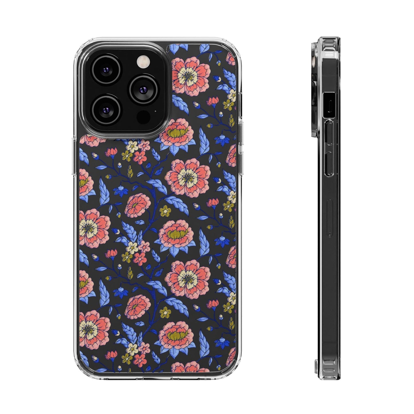 Clear Phone Case, iPhone 16 Pro Max Case, Chinoiserie Toile – Compatible with Most iPhone and Samsung Models Phone Case Printify iPhone 14 Pro Max Without gift packaging