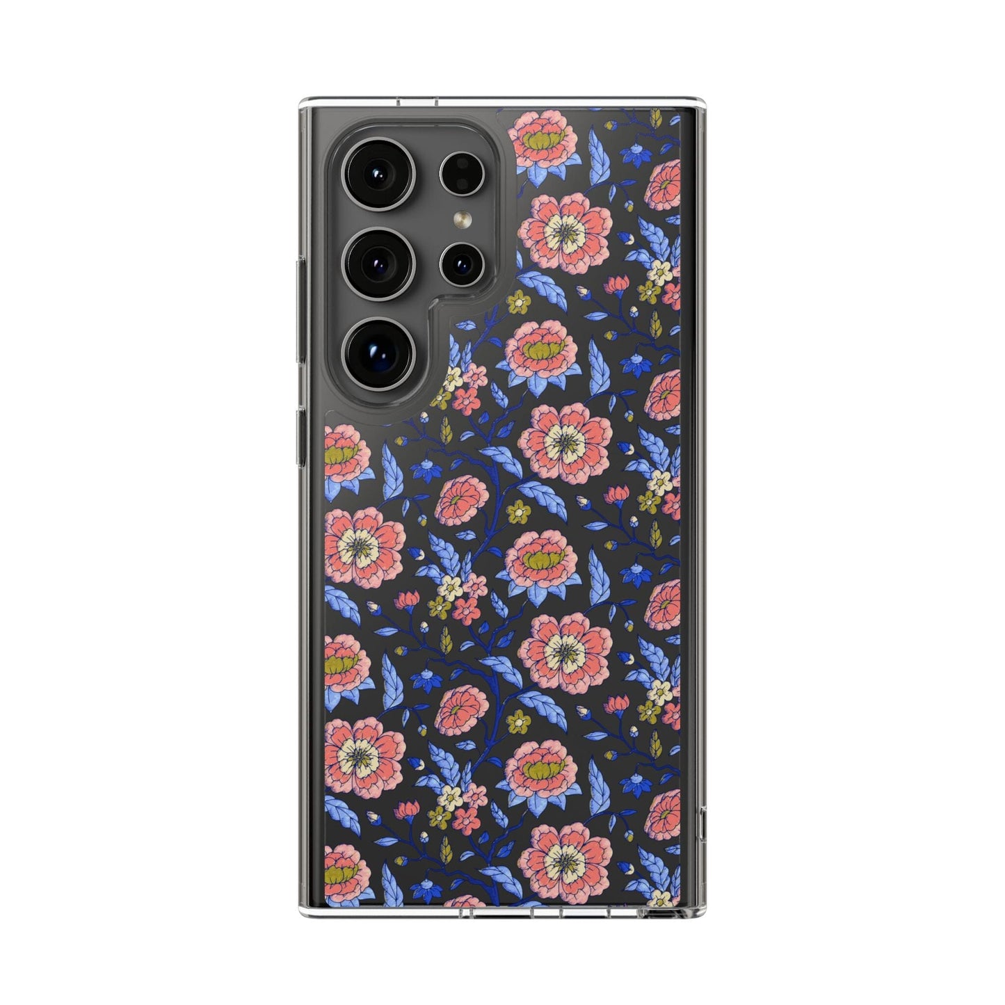 Clear Phone Case, iPhone 16 Pro Max Case, Chinoiserie Toile – Compatible with Most iPhone and Samsung Models Phone Case Printify Samsung Galaxy S24 Ultra Without gift packaging