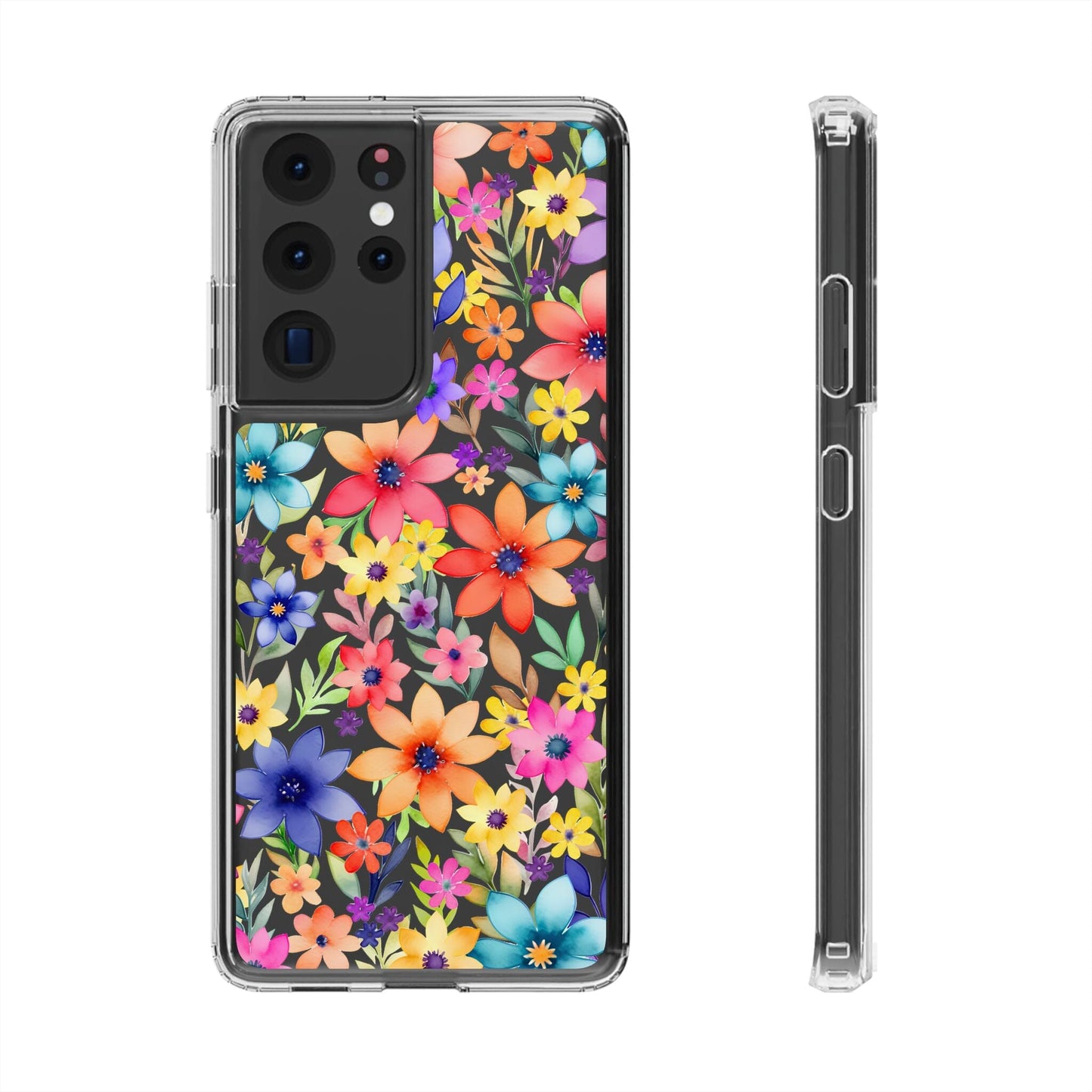 iPhone 16 Pro Case, Clear Phone Case, Flower Phone Case s24 Ultra Case, Cute Phonecase, Coquette Phone Case Phone Case Printify Samsung Galaxy S21 Ultra Without gift packaging