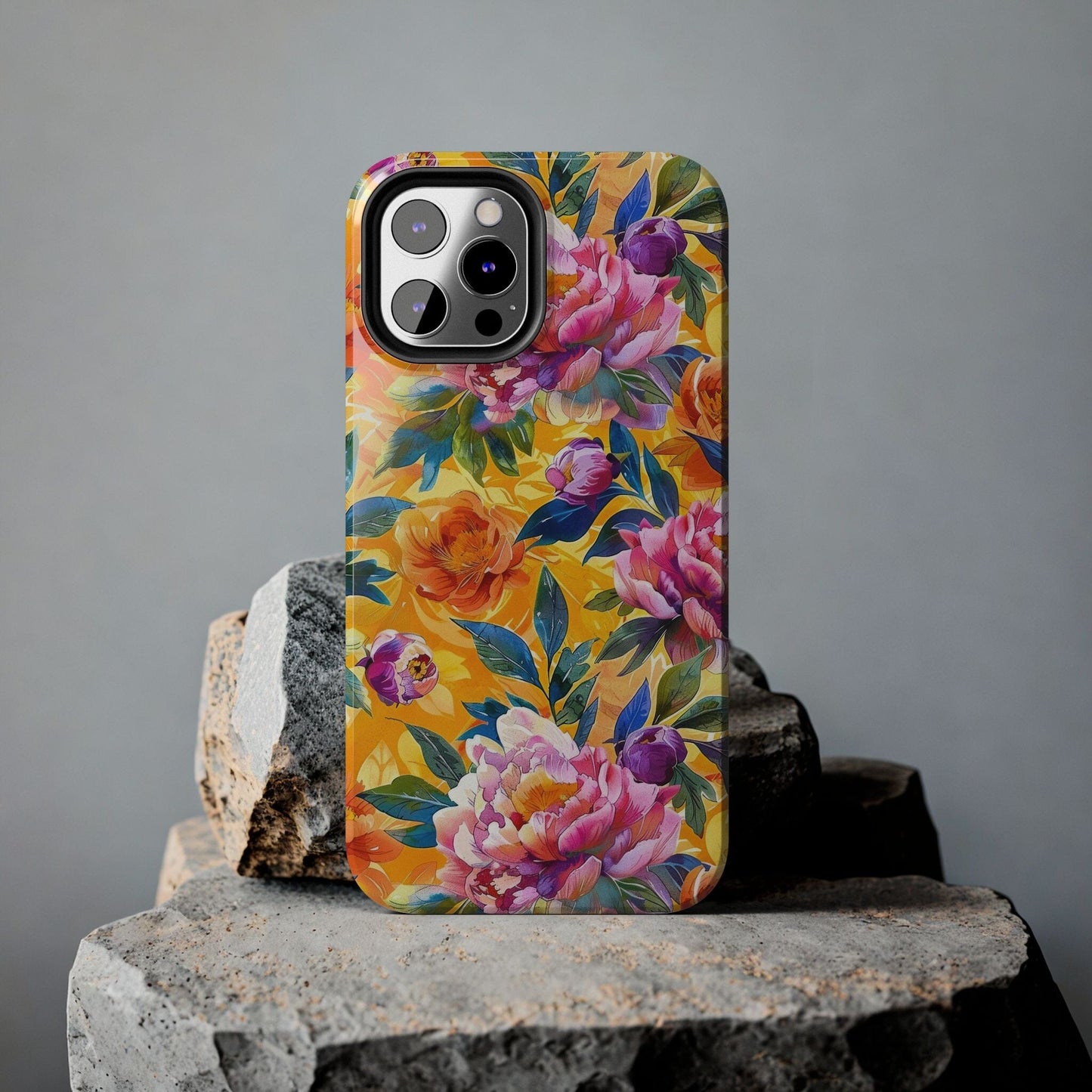Spring Flowers Tough Phone Case - Designed to fit Most iPhone and Samsung Models Phone Case Printify