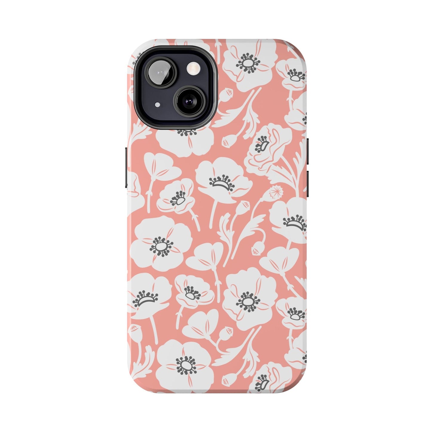 Pop-Art Poppies Floral Phone Case • Tough Case Designed to Fit Most iPhone and Samsung Models Phone Case Printify iPhone 13