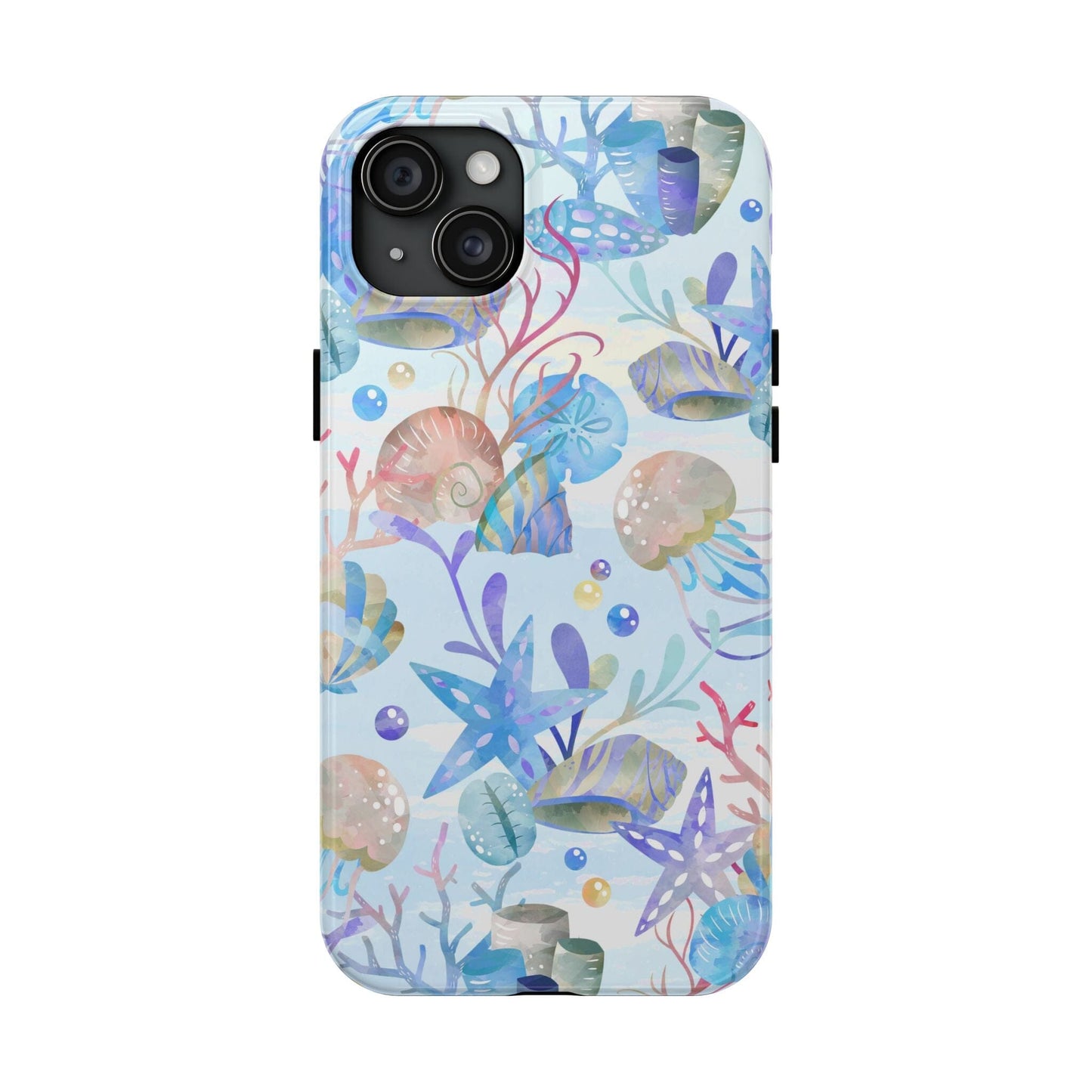 Vintage Seashell Phone Case • Beachy Summer Vibes Phone Case, Ocean Inspired Style fits most iPhone and Samsung Phones Phone Case Printify iPhone 15 Plus
