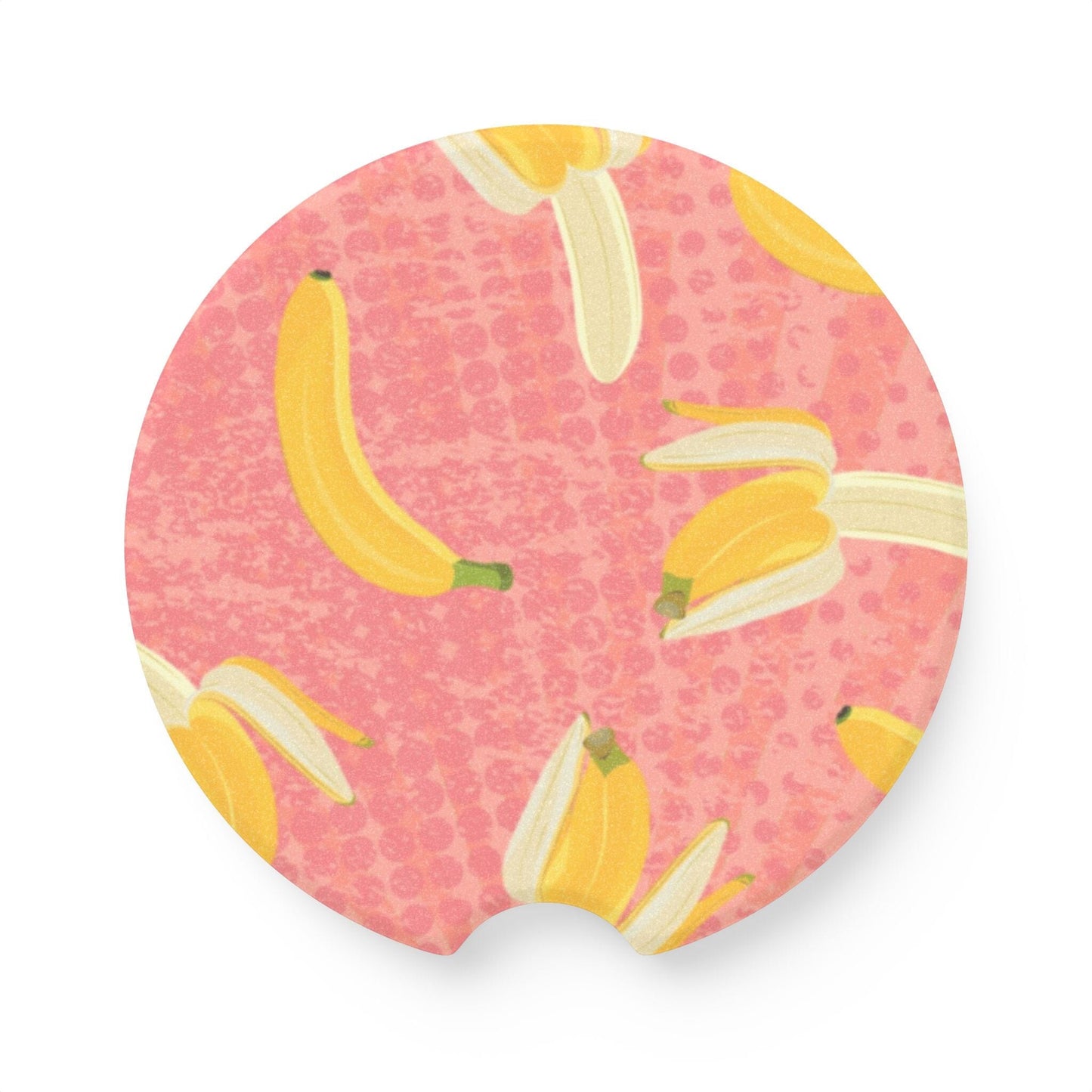Banana Car Coasters, Summer Fruit Drink Cup Holder Coaster for Car • Cute Car Accessories Home Decor Printify 2.6'' × 2.6" 1pc