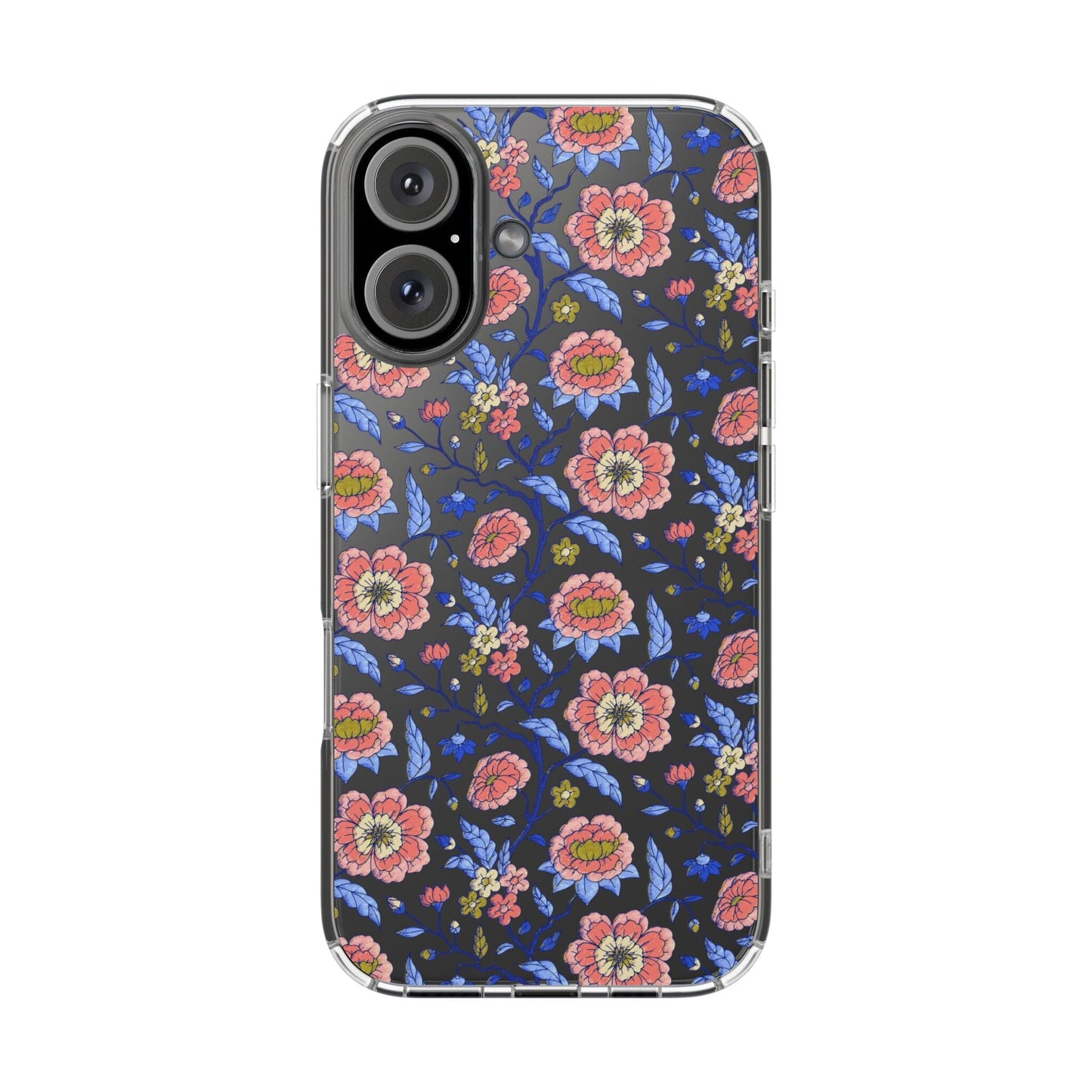 Clear Phone Case, iPhone 16 Pro Max Case, Chinoiserie Toile – Compatible with Most iPhone and Samsung Models Phone Case Printify iPhone 16 Without gift packaging