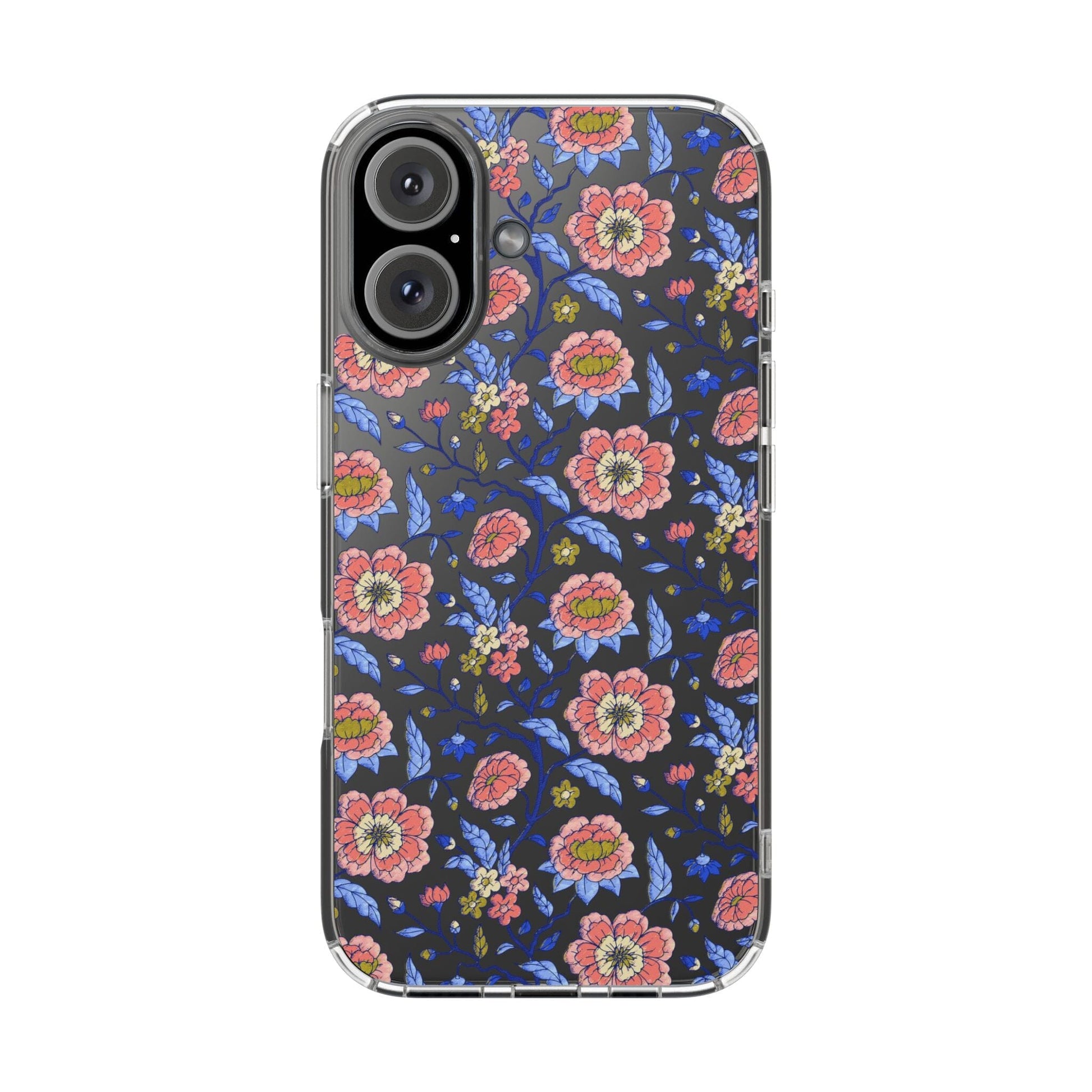 Clear Phone Case, iPhone 16 Pro Max Case, Chinoiserie Toile – Compatible with Most iPhone and Samsung Models Phone Case Printify iPhone 16 Without gift packaging
