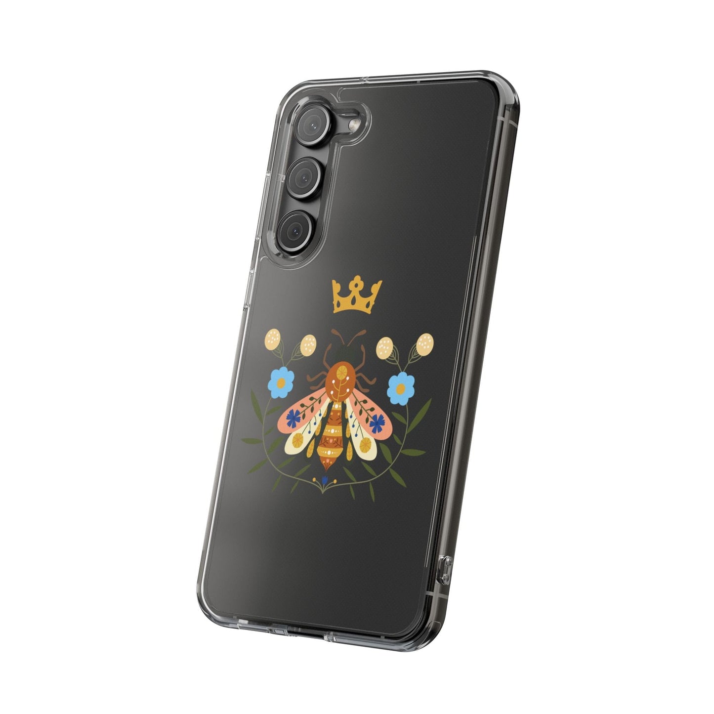 Clear Queen Been Phone Case • Designed to Fit Most iPhone and Samsung Models Phone Case Printify