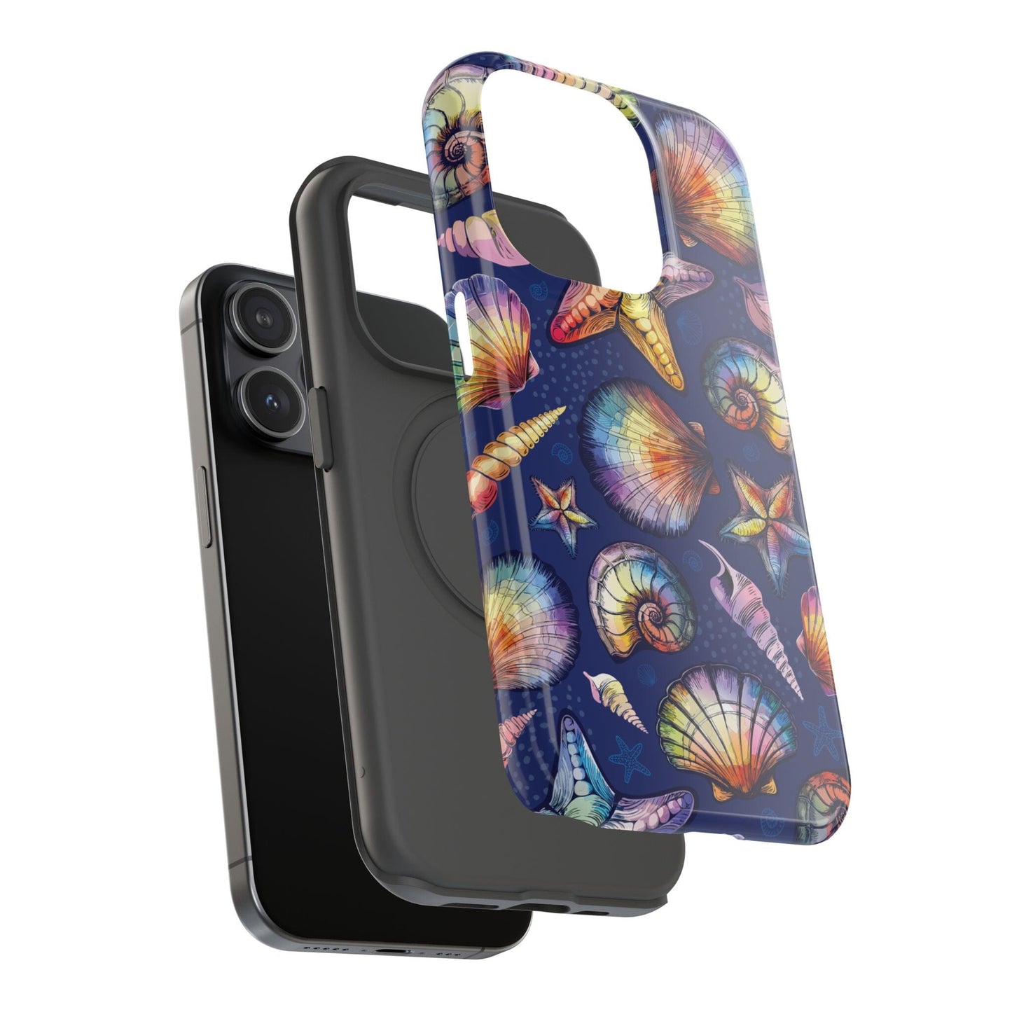 Rainbow Seashell Phone Case • Designed to fit most iPhone and Samsung Phones Phone Case Printify
