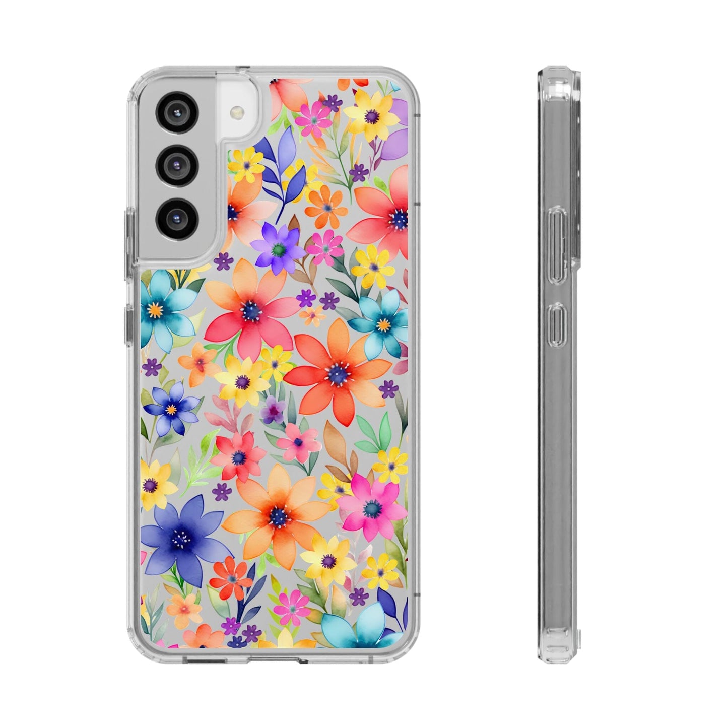 iPhone 16 Pro Case, Clear Phone Case, Flower Phone Case s24 Ultra Case, Cute Phonecase, Coquette Phone Case Phone Case Printify Samsung Galaxy S22 Plus Without gift packaging