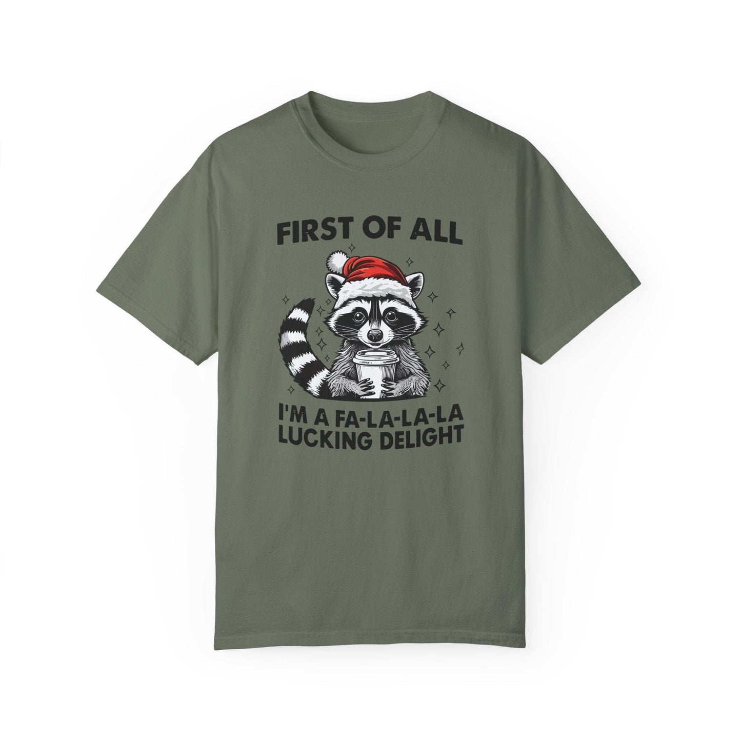 Raccoon Shirt, I'm A Delight Christmas Shirt, T-Shirt Printify Moss S