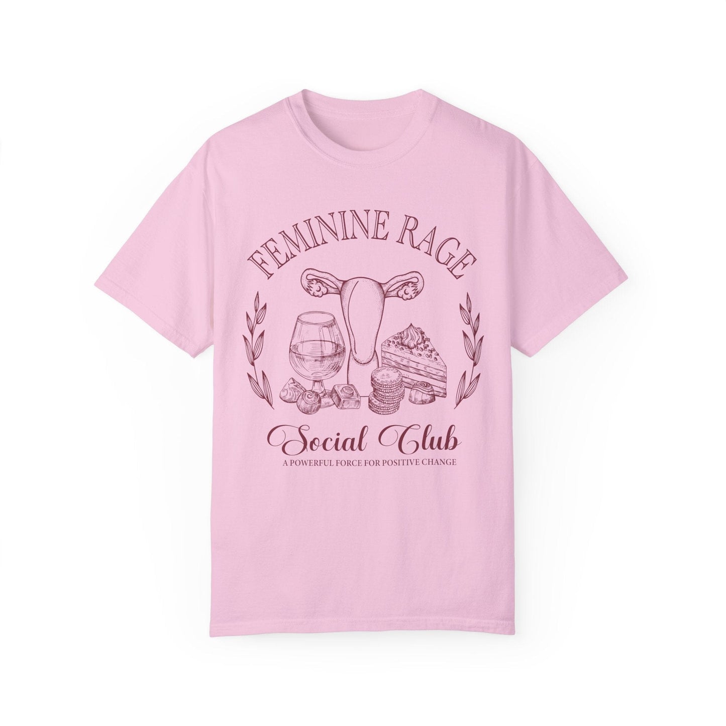 Feminine Rage Social Club T-shirt, Comfort Colors Shirts T-Shirt Printify Blossom S