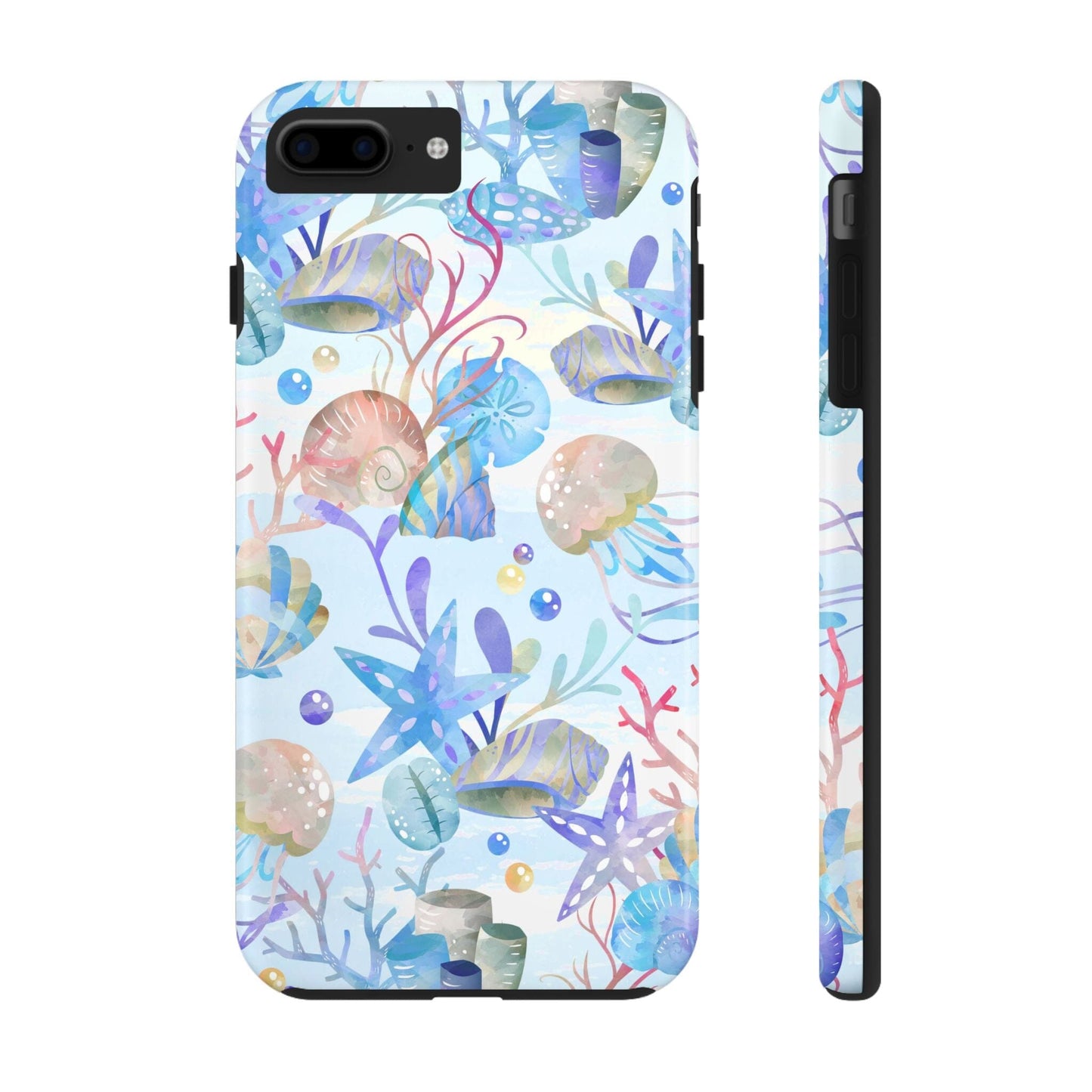 Vintage Seashell Phone Case • Beachy Summer Vibes Phone Case, Ocean Inspired Style fits most iPhone and Samsung Phones Phone Case Printify iPhone 7 Plus, iPhone 8 Plus