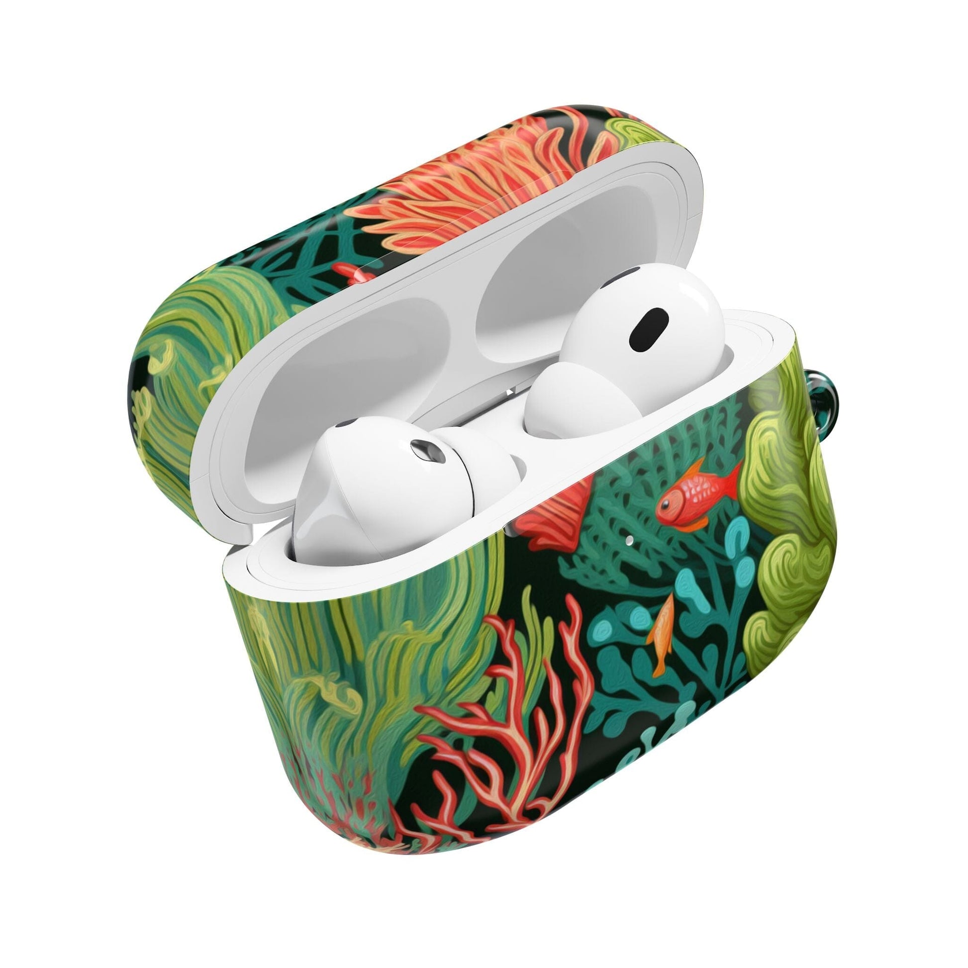 Coral Reef AirPods Case, Ocean Inspired Ear Bud Cover • Cute Phone Accessories Accessories Printify AirPods Pro Gen 1 White Glossy