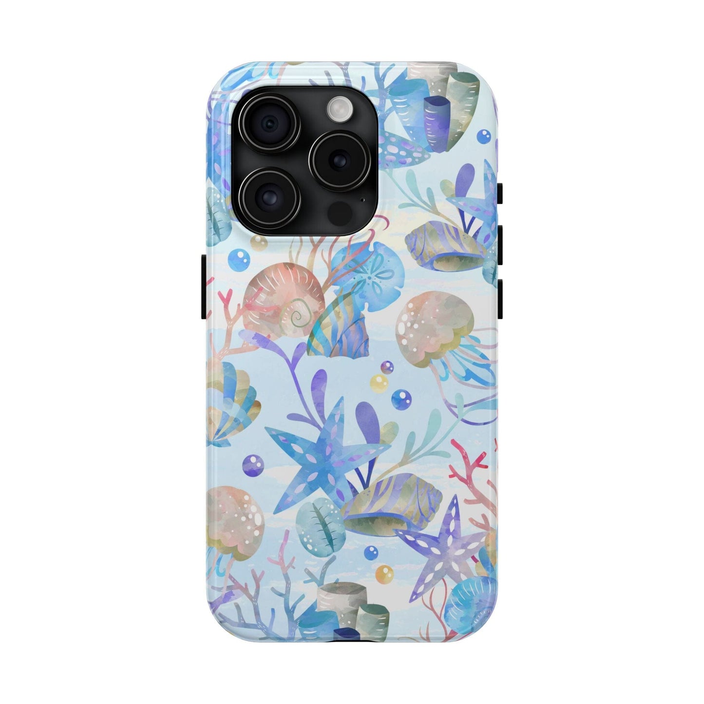 Vintage Seashell Phone Case • Beachy Summer Vibes Phone Case, Ocean Inspired Style fits most iPhone and Samsung Phones Phone Case Printify iPhone 15 Pro