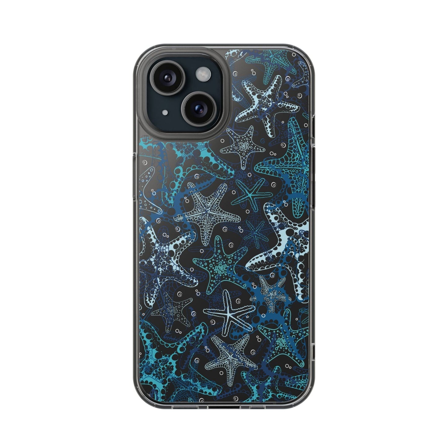 Starfish Clear Phone Cases, Summer Ocean Inspired Phone Cases Compatible with most iPhone and Samsung Models Phone Case Printify iPhone 15