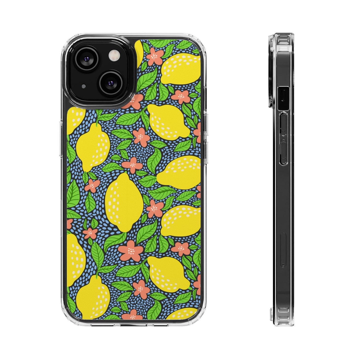 Clear iPhone 16 Pro Phone Case, Lemon Citron Coquette Phonecase • Designed to fit Most iPhone and Samsung Models Phone Case Printify iPhone 14 Without gift packaging