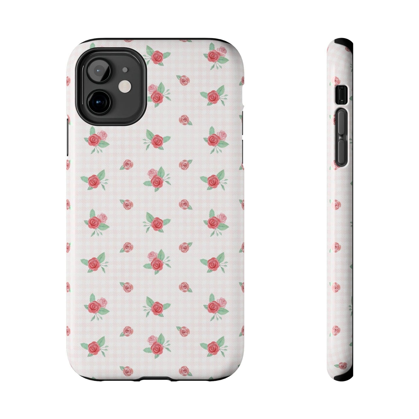 Coquette Rosebud Tough Phone Case, Vintage Grandma Core Phone Cases Compatible with most iPhone and Samsung Models Phone Case Printify iPhone 15