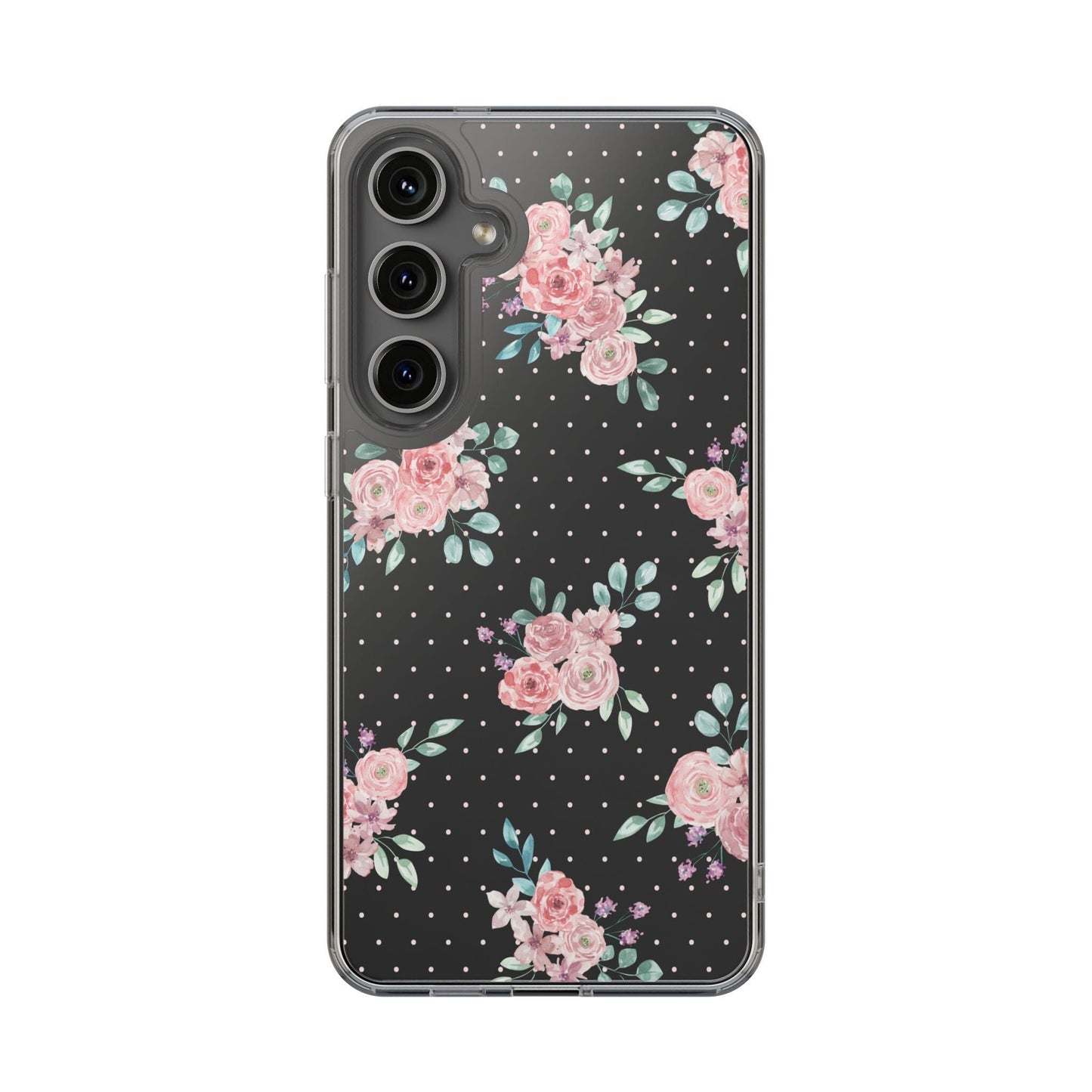 Grandma Core Aesthetic Clear Floral Phone Case • Designed to fit most iPhone and Samsung Phones Phone Case Printify Samsung Galaxy S24 Plus Without gift packaging