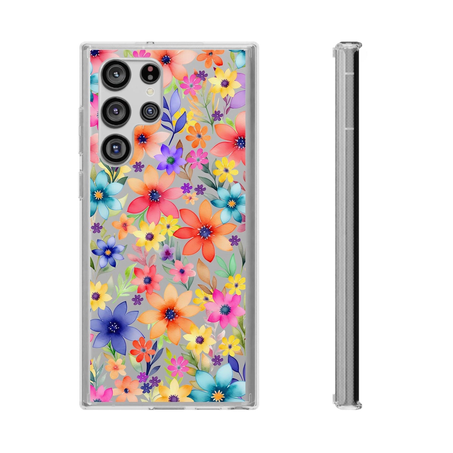 iPhone 16 Pro Case, Clear Phone Case, Flower Phone Case s24 Ultra Case, Cute Phonecase, Coquette Phone Case Phone Case Printify Samsung Galaxy S22 Ultra Without gift packaging