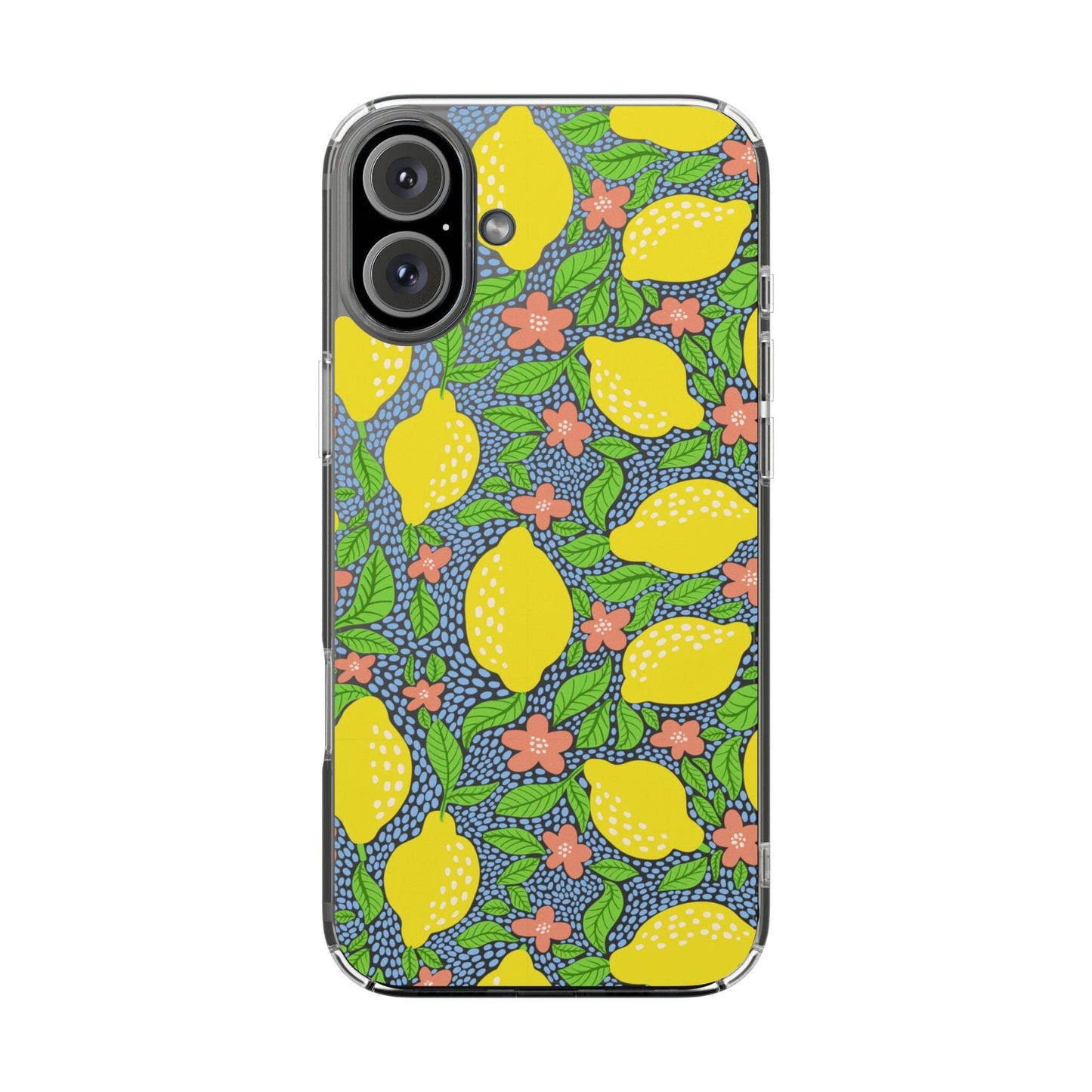 Clear iPhone 16 Pro Phone Case, Lemon Citron Coquette Phonecase • Designed to fit Most iPhone and Samsung Models Phone Case Printify iPhone 16 Plus Without gift packaging