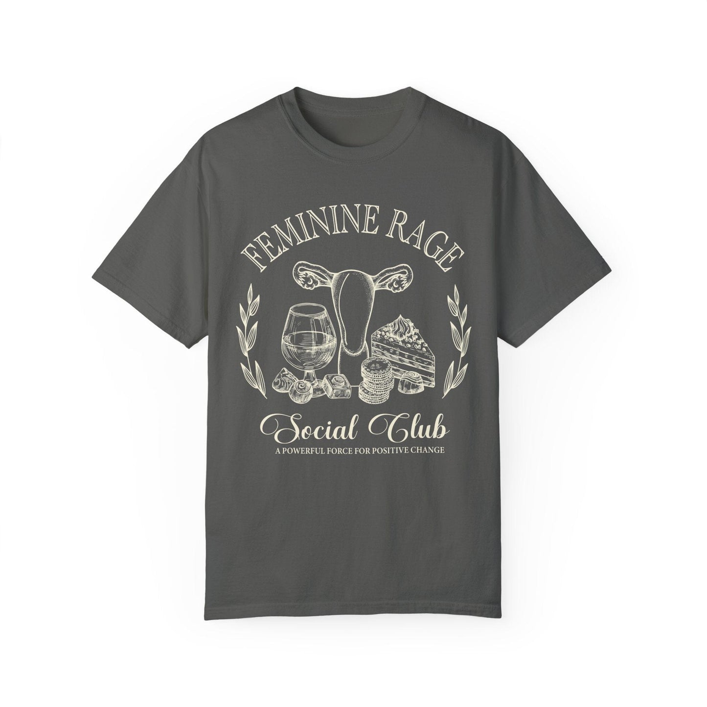 Feminine Rage Social Club T-shirt, Comfort Colors Shirts T-Shirt Printify