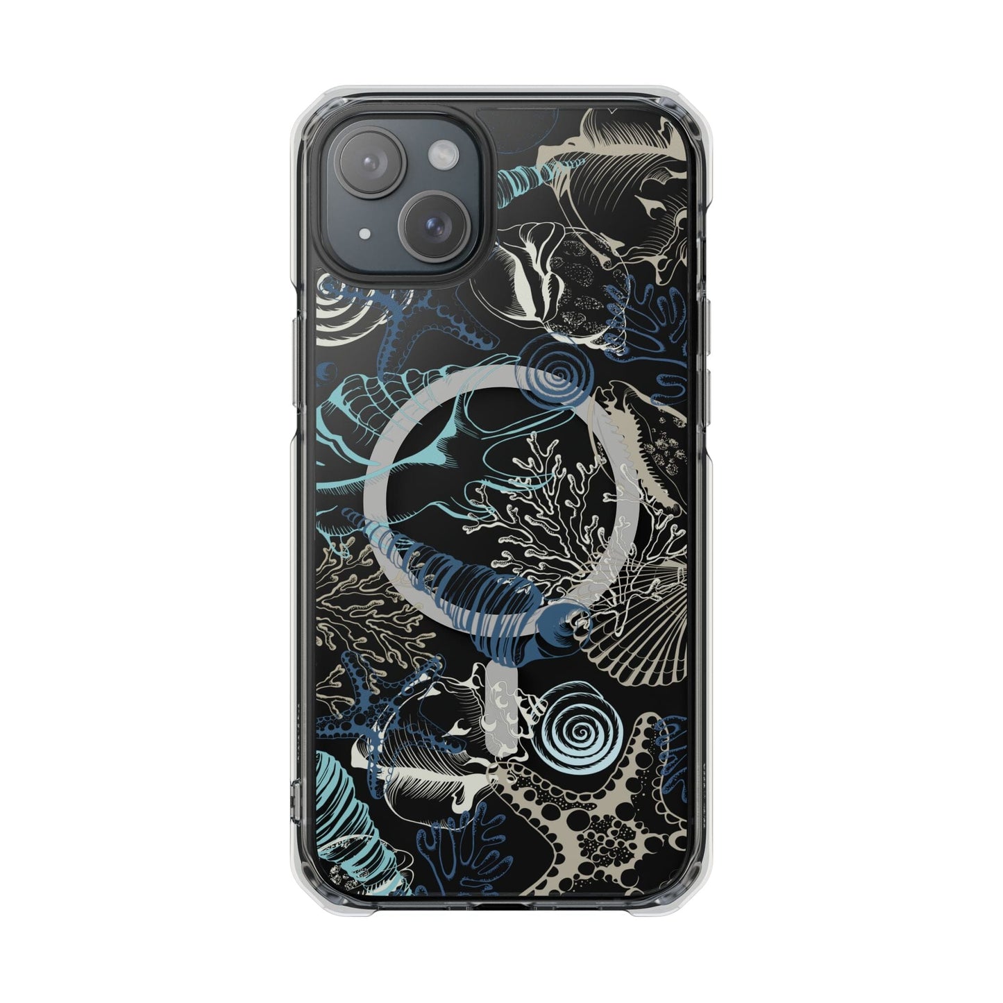 Mag Safe Clear Seashell Phone Case • Fits most iPhones Phone Case Printify iPhone 15 Plus
