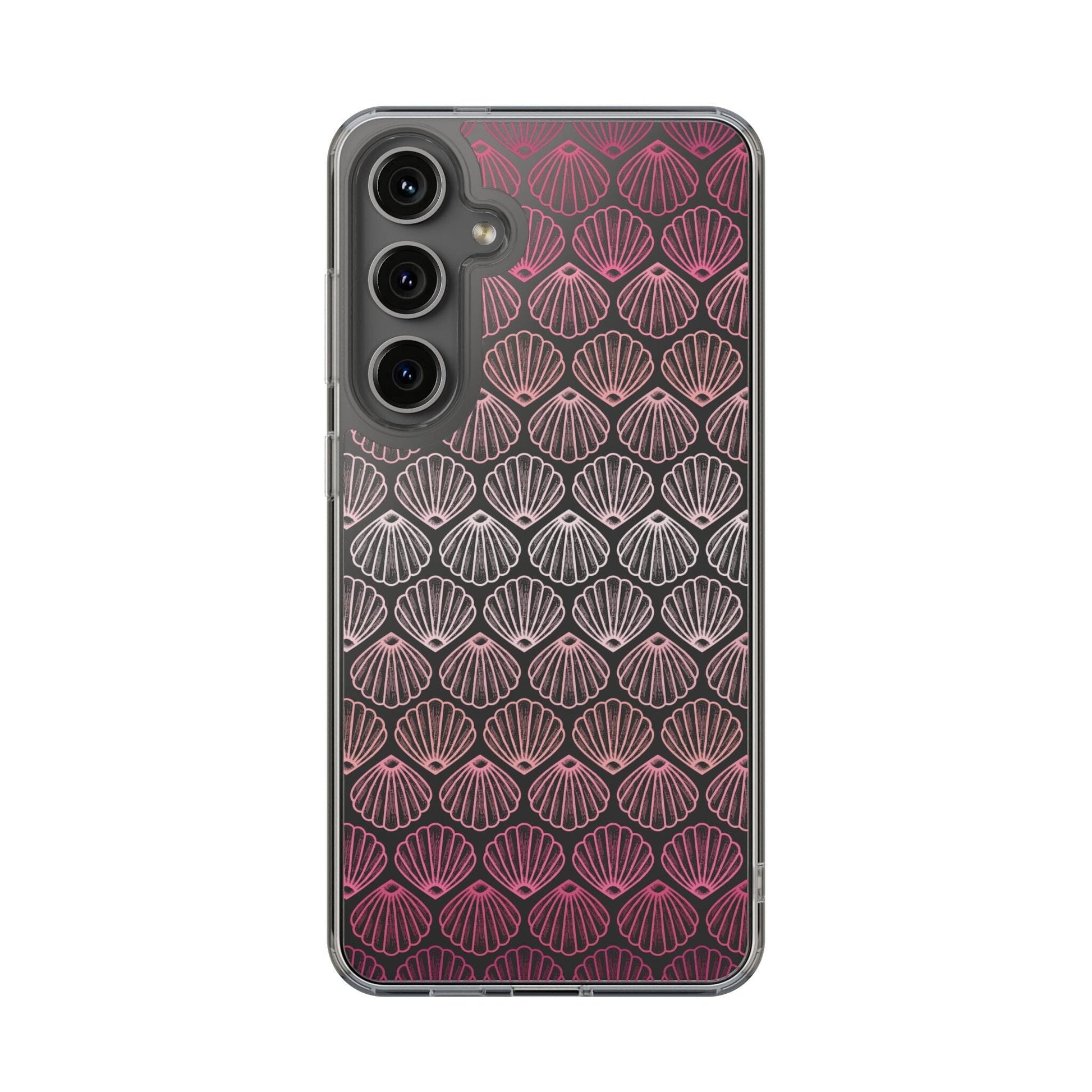 Coconut Girl iPhone 16 Clear Phone Case, Pink Seashell Design, Beachy Summer Vibes Aesthetic, iPhone 15, iPhone 14 13, Samsung Galaxy Phone Case Printify Samsung Galaxy S24 Plus Without gift packaging