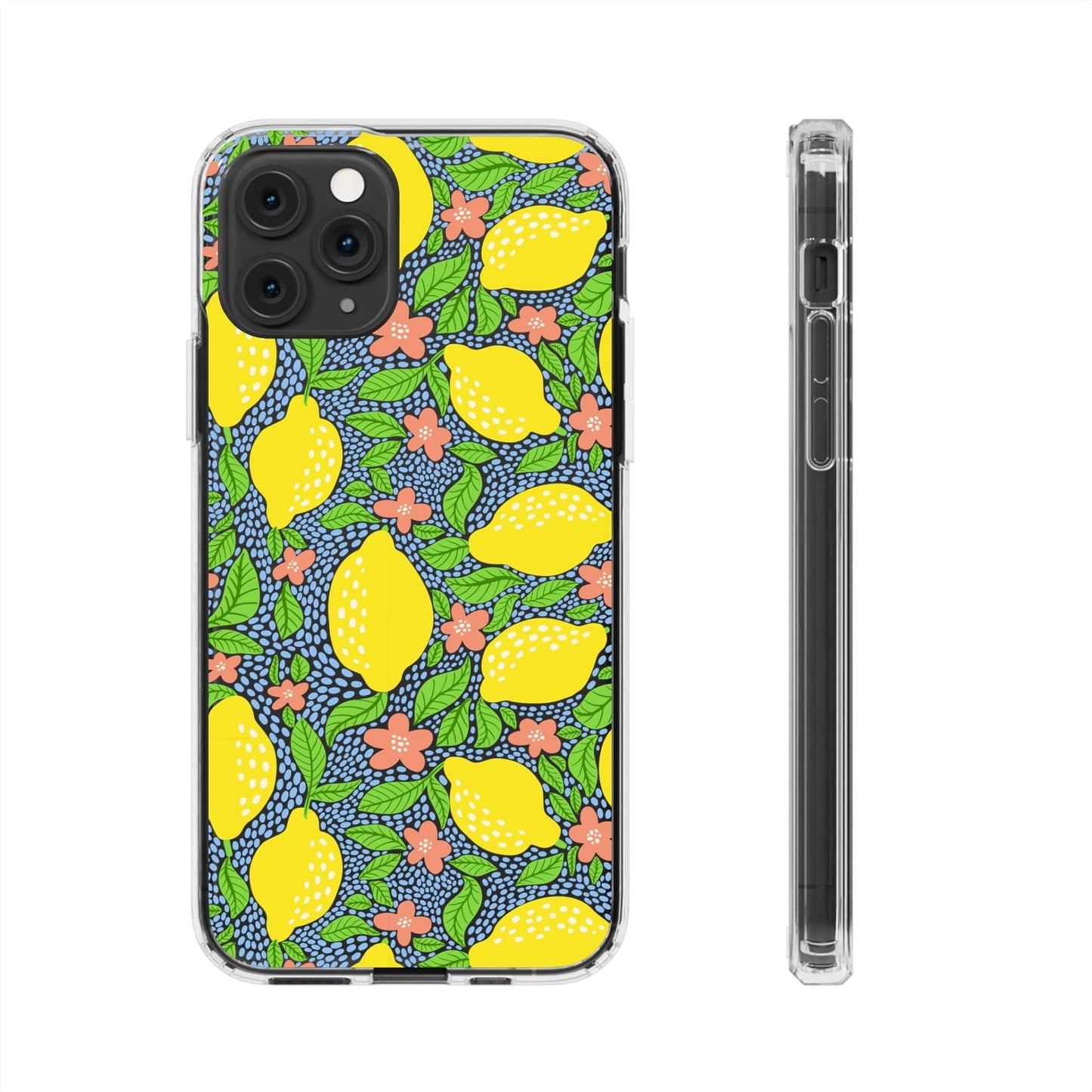 Clear iPhone 16 Pro Phone Case, Lemon Citron Coquette Phonecase • Designed to fit Most iPhone and Samsung Models Phone Case Printify iPhone 11 Pro Without gift packaging